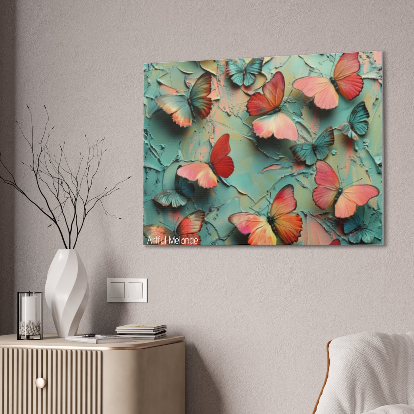 Fluttering Dreams: Butterfly Canvas Print Collection