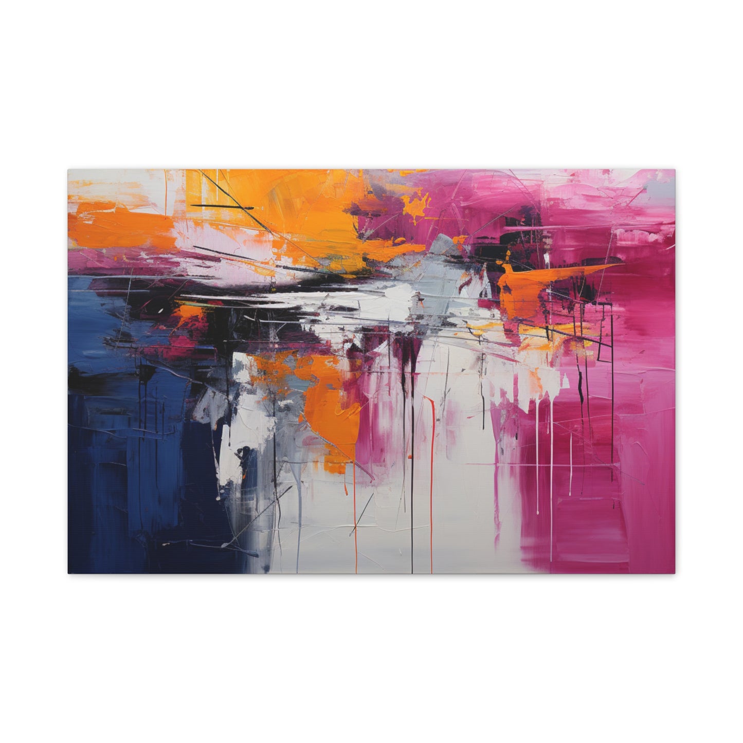 Primary Elegance: A Symphony of Sophistication Canvas Print