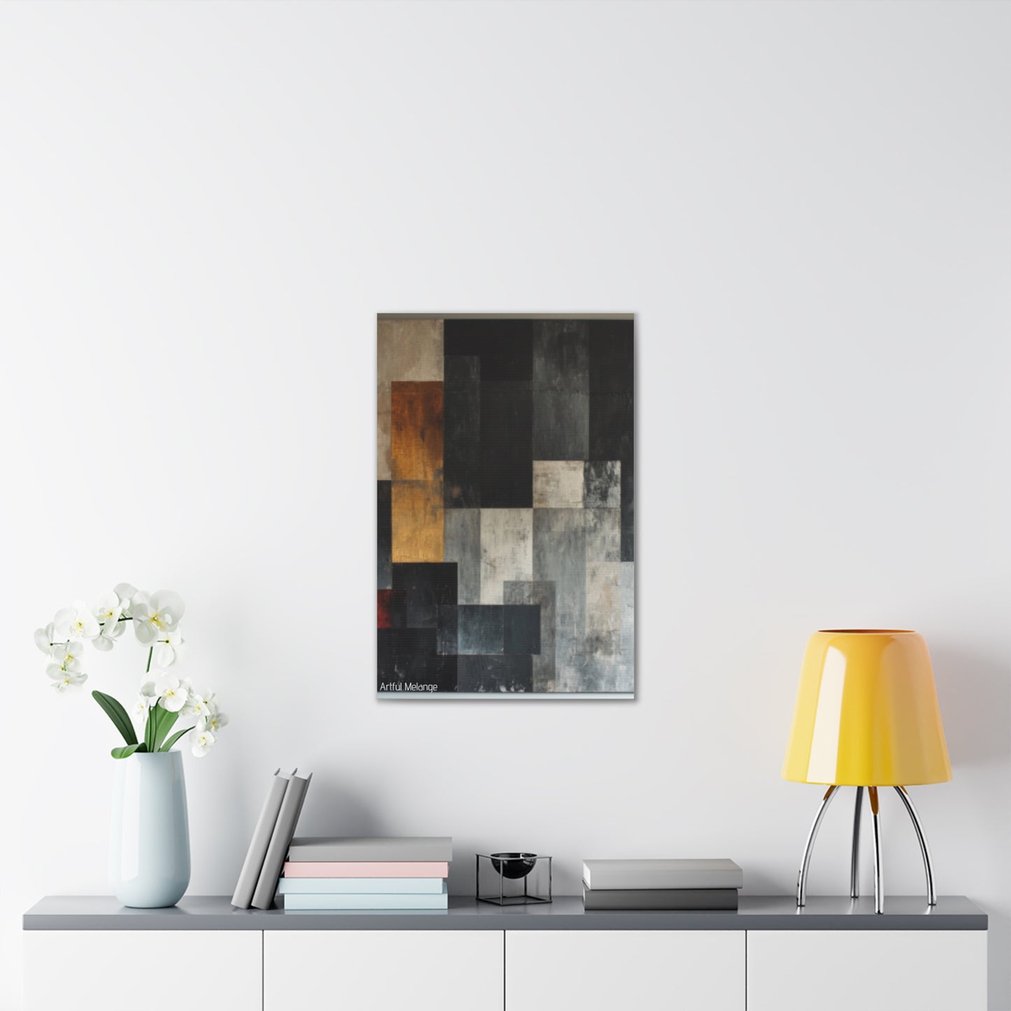 Primary Elegance: A Symphony of Sophistication Canvas Print