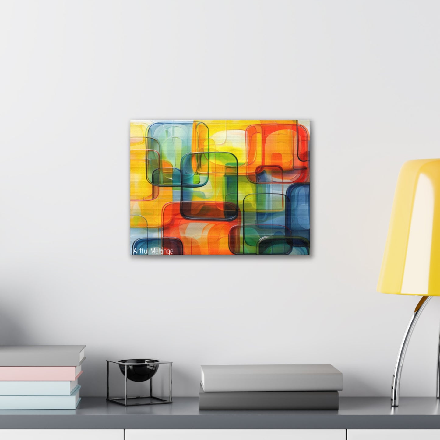 Primary Elegance: A Symphony of Sophistication Canvas Print