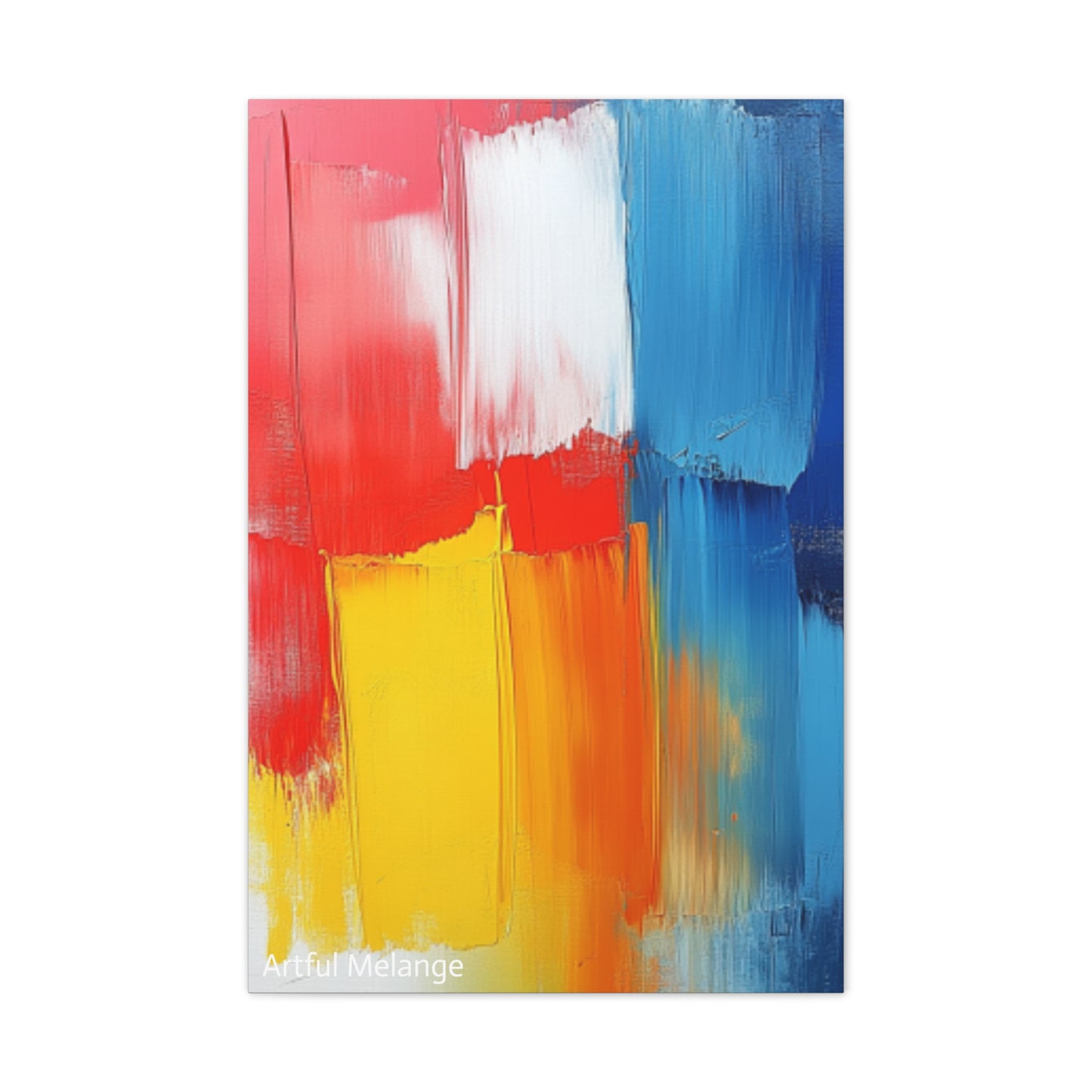 Acrylic Abstract Canvas Print - Richly Textured Artistry