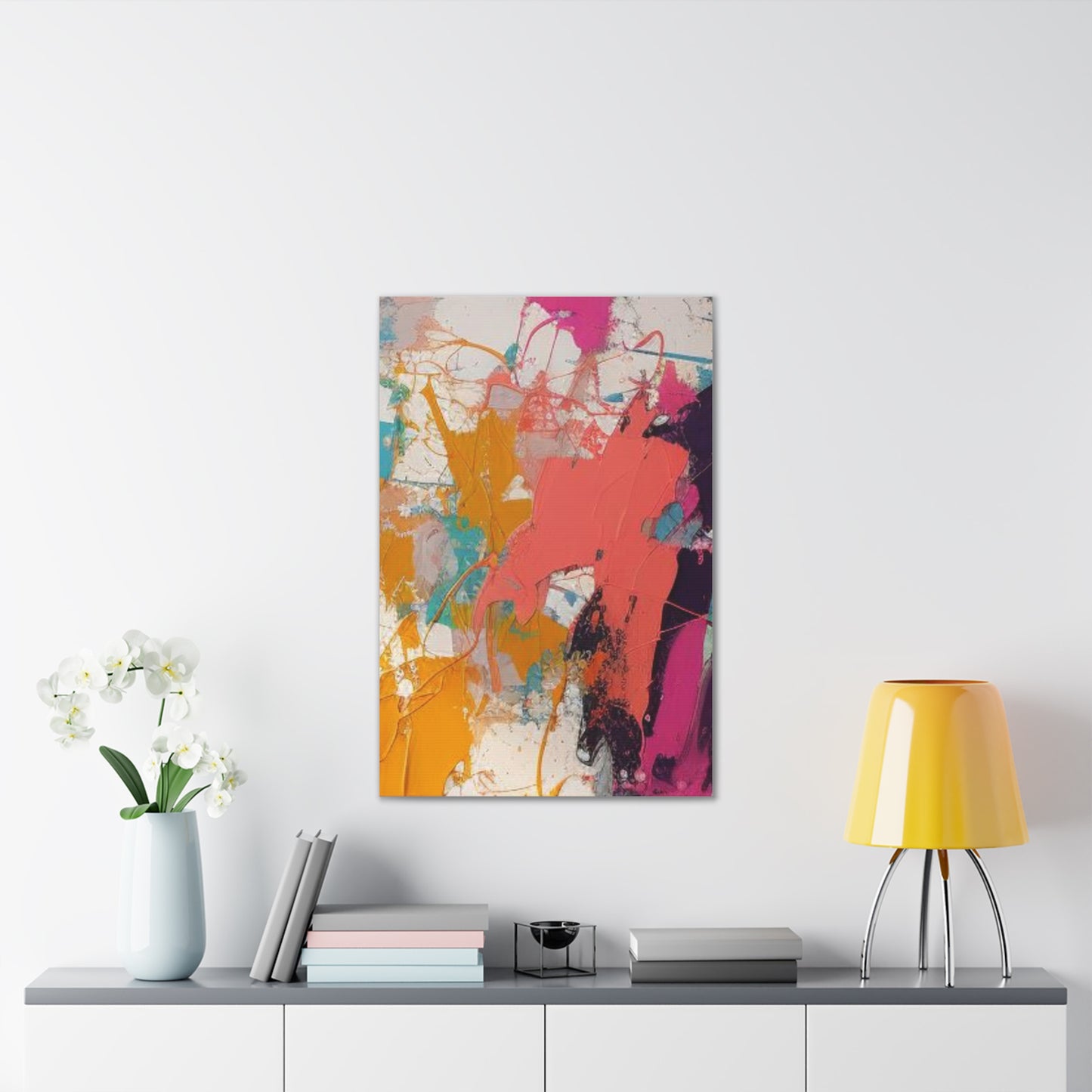 Primary Elegance: A Symphony of Sophistication Canvas Print