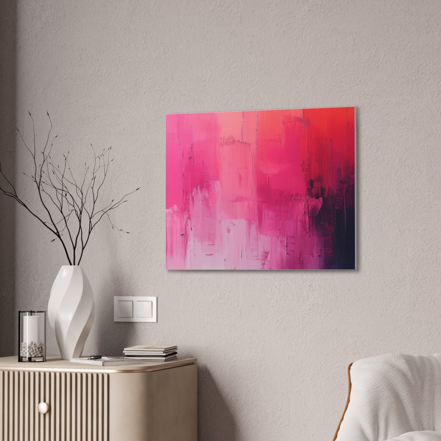 In The Pink: A Symphony of Sophistication Canvas Print