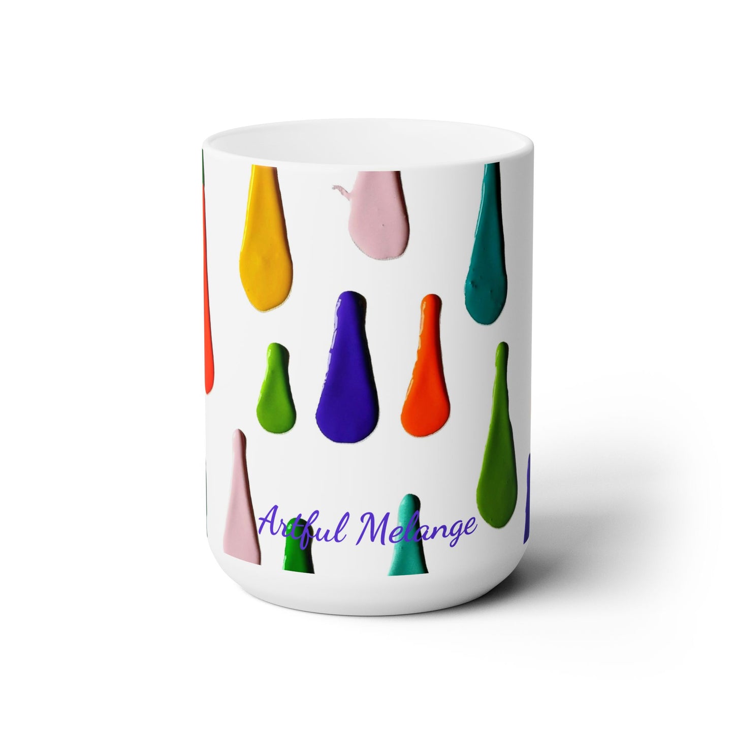 Artsy Abstract Ceramic Mug 15oz