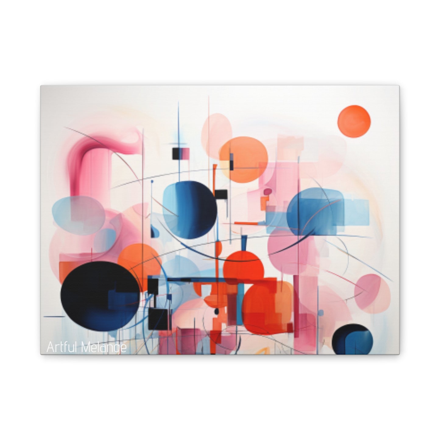 Primary Elegance: A Symphony of Sophistication Canvas Print