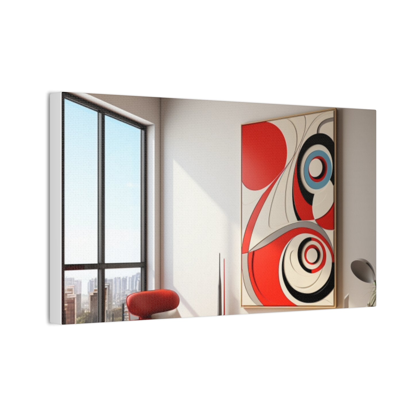 Crimson Elegance: A Symphony of Sophistication Canvas Print