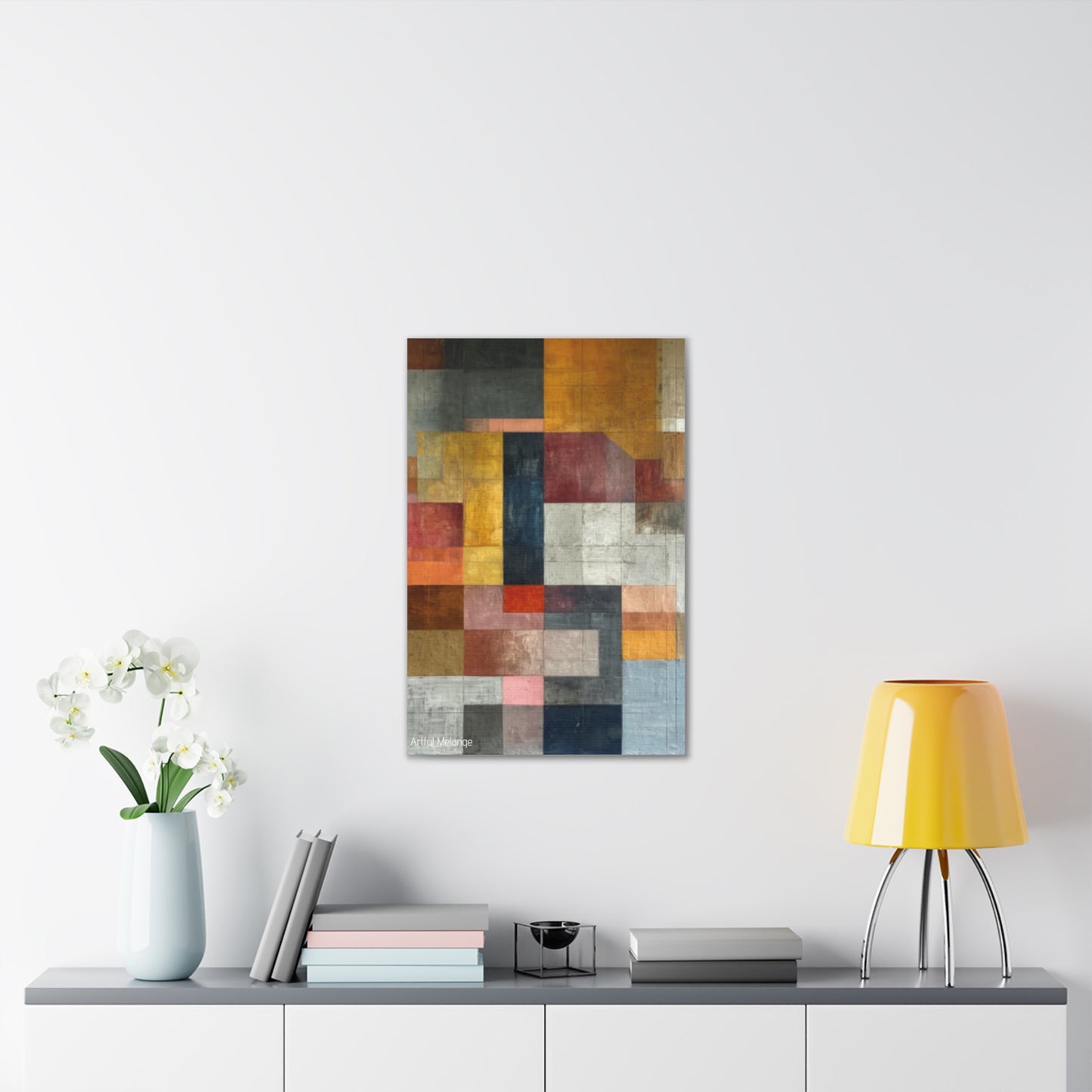 Primary Elegance: A Symphony of Sophistication Canvas Print