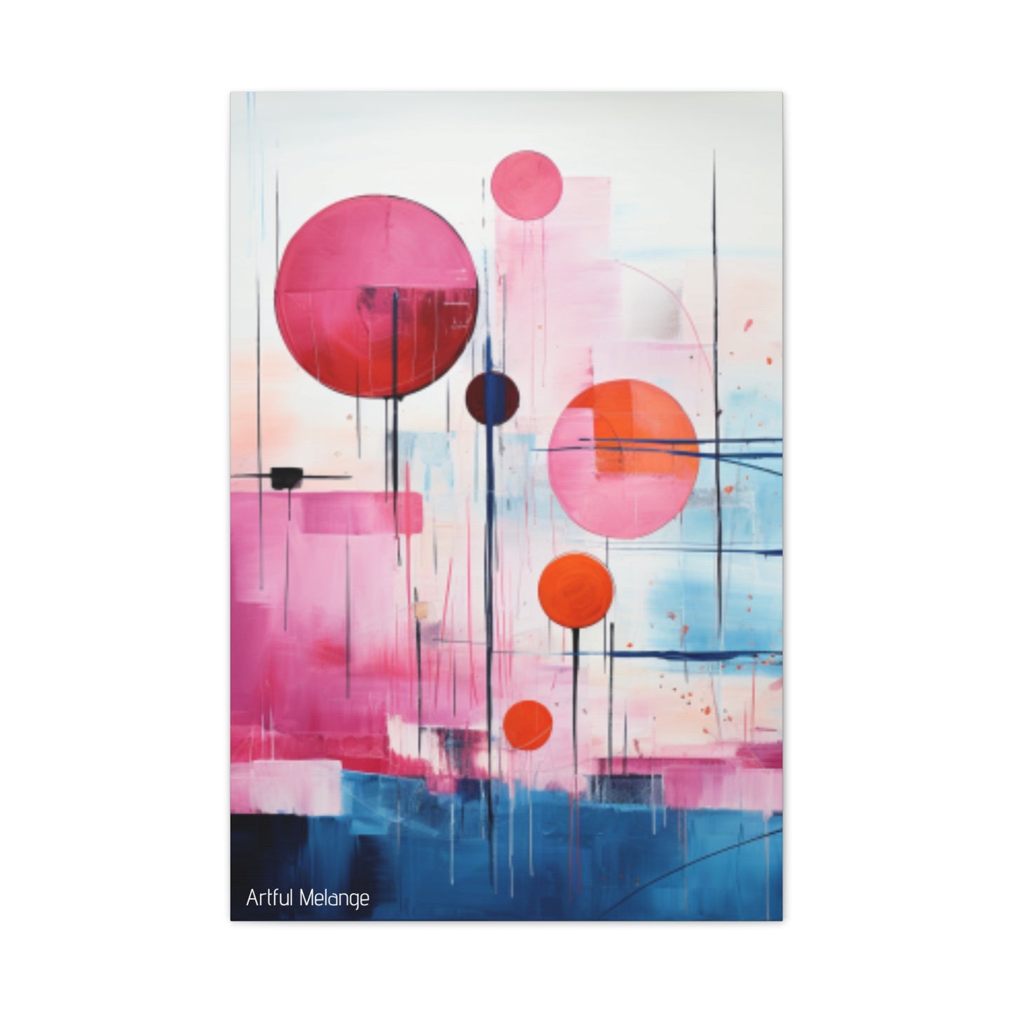 Primary Elegance: A Symphony of Sophistication Canvas Print