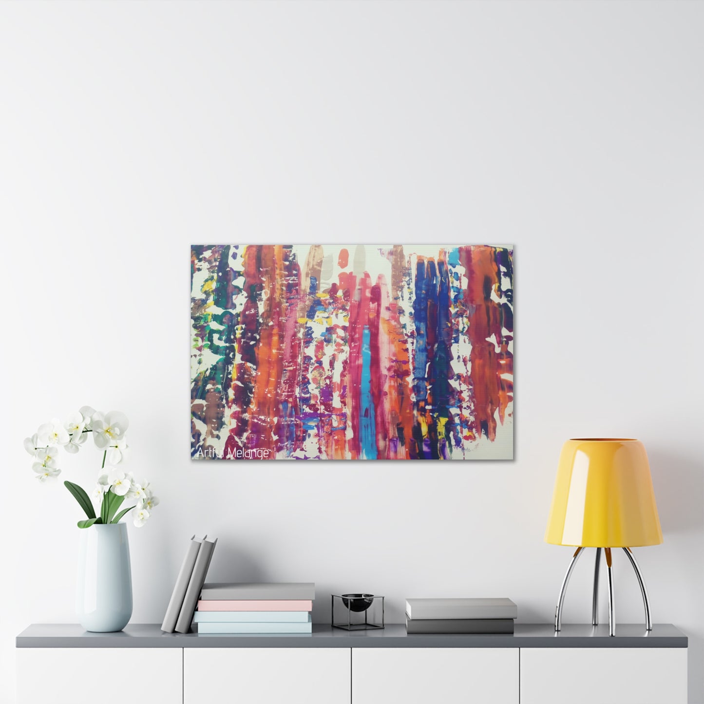 Primary Elegance: A Symphony of Sophistication Canvas Print