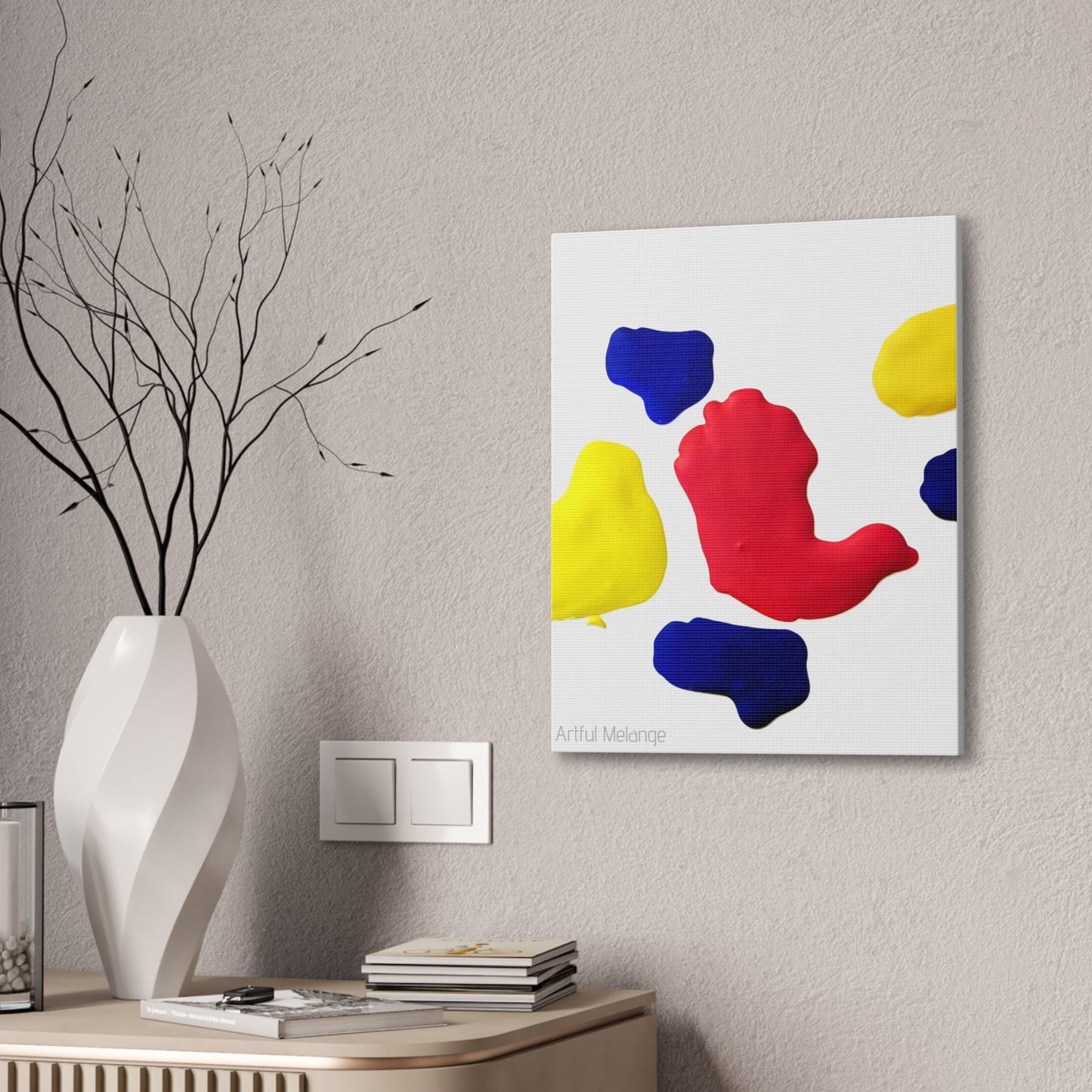 Primary Elegance: A Symphony of Sophistication Canvas Print