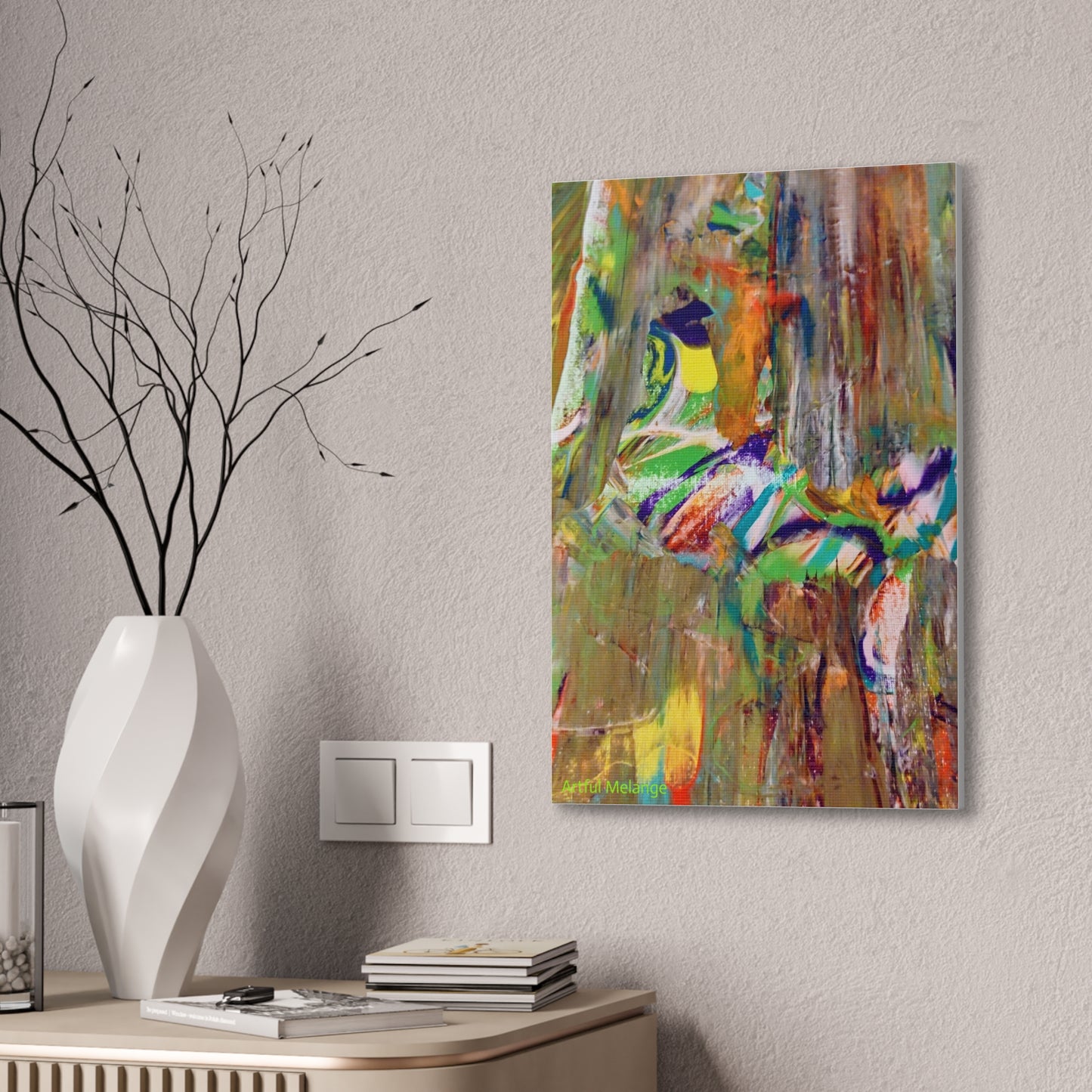 Acrylic Abstract Canvas Print - Richly Textured Artistry