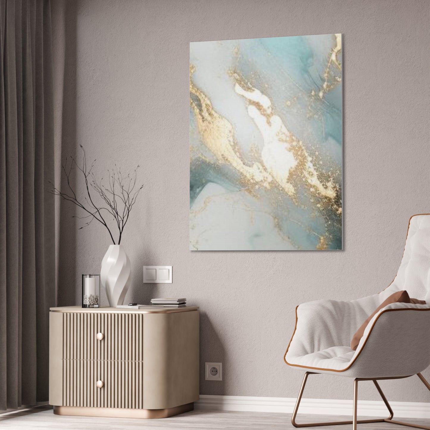 Gold Elegance: A Symphony of Sophistication Canvas Print