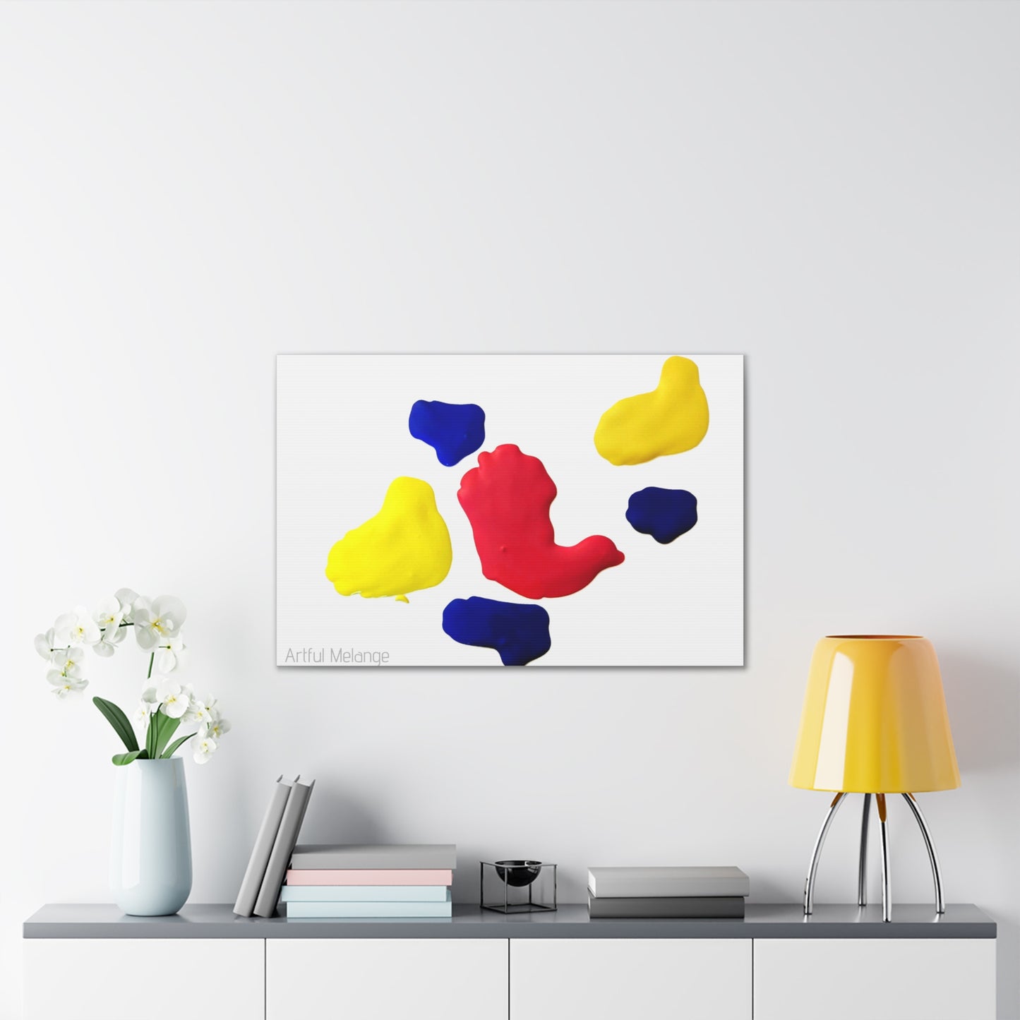 Primary Elegance: A Symphony of Sophistication Canvas Print