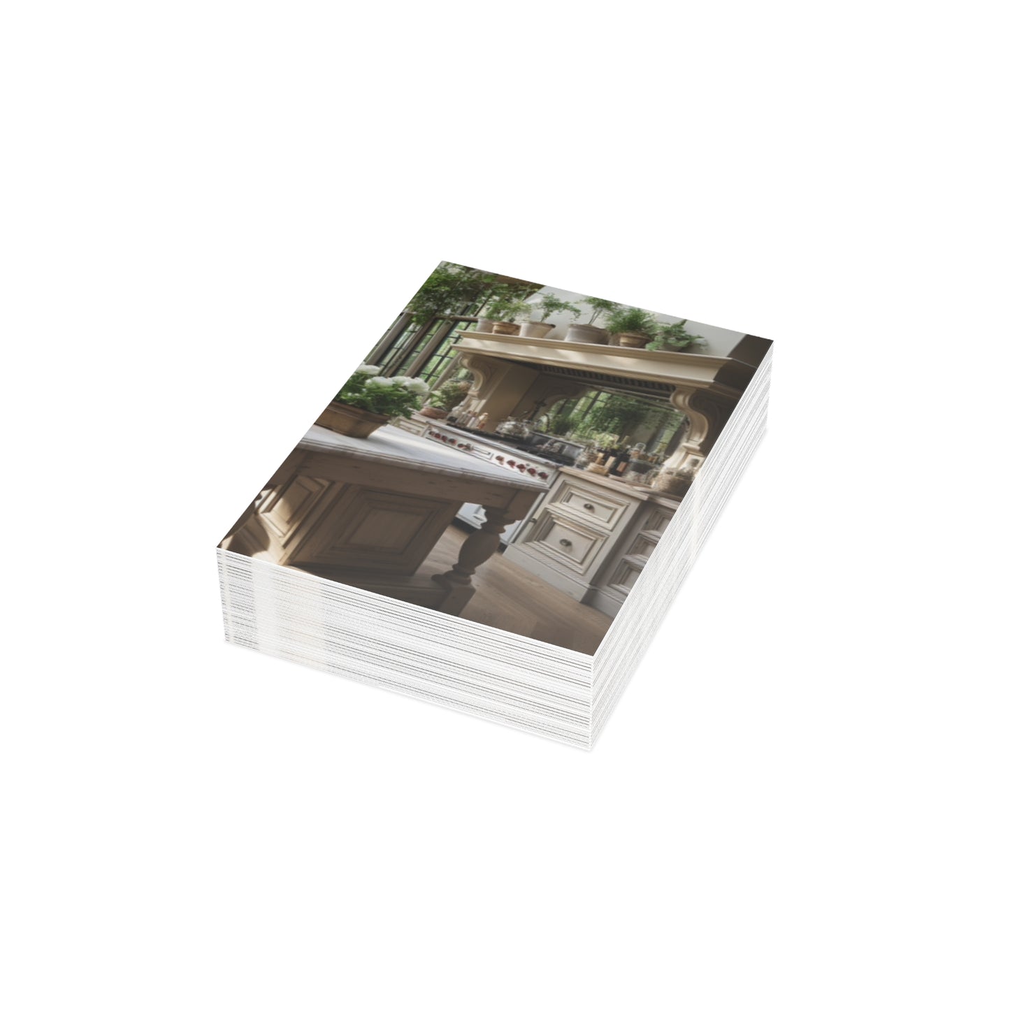 Elegant Kitchen Note Cards (1, 10, 30, and 50pcs)