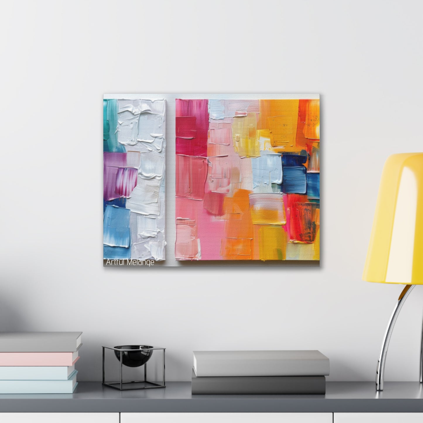 Primary Elegance: A Symphony of Sophistication Canvas Print