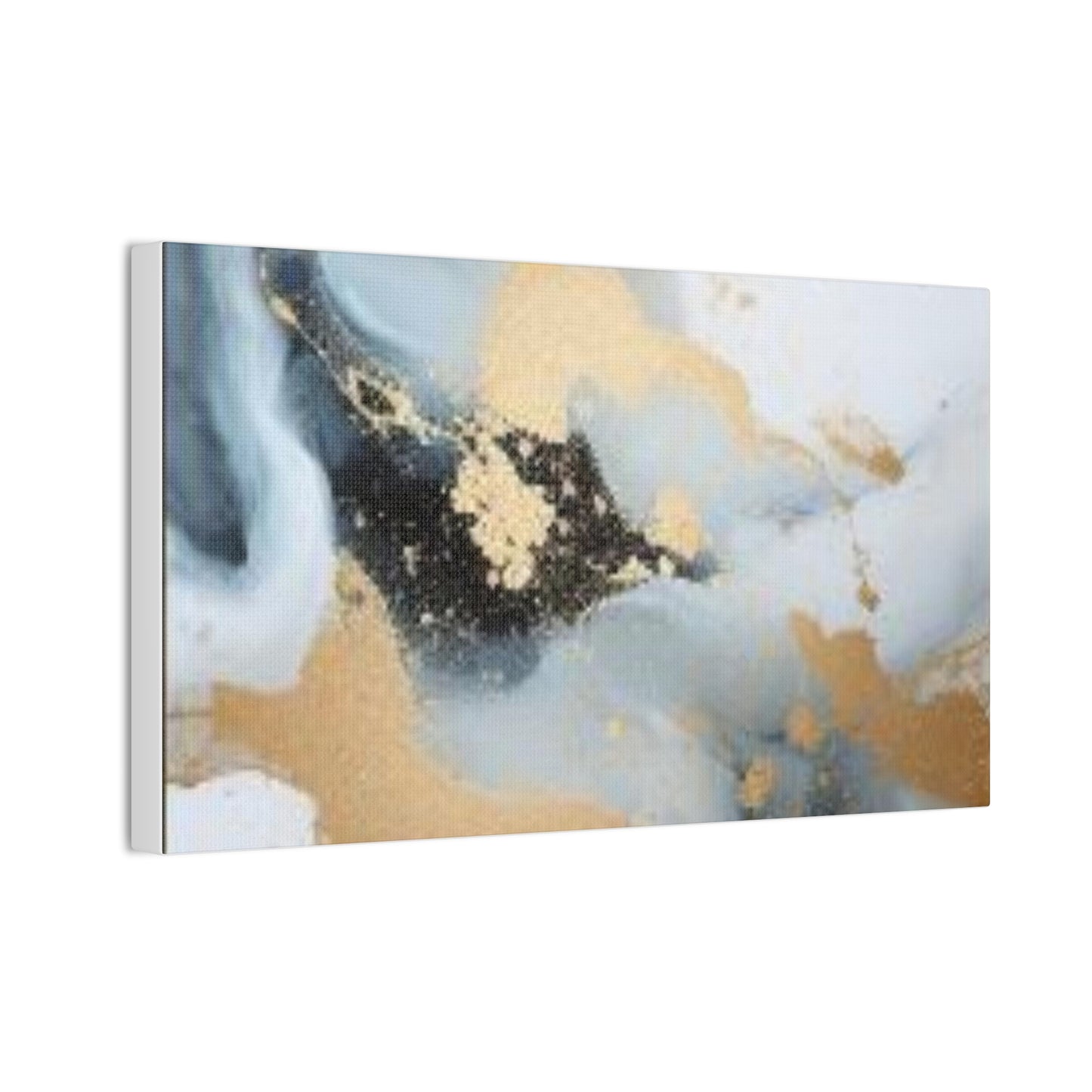 Gold and Black Elegance: A Symphony of Sophistication Canvas Print