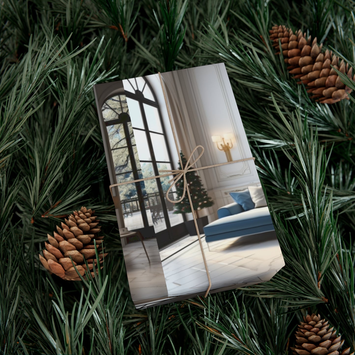 Elegant Blue Holiday Wrapping Paper Collection – Elevate Your Gifts with Sophisticated Style