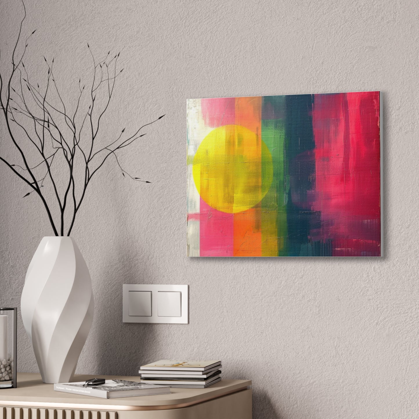 Primary Elegance: A Symphony of Sophistication Canvas Print