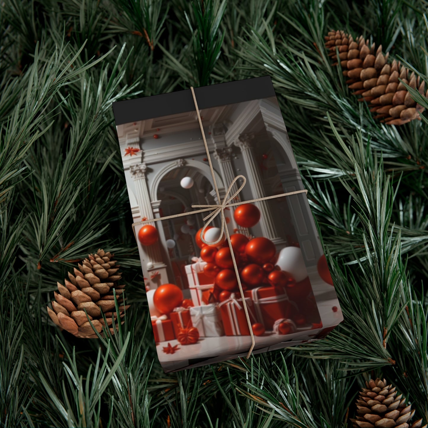 Elegant Red Holiday Wrapping Paper Collection – Elevate Your Gifts with Sophisticated Style