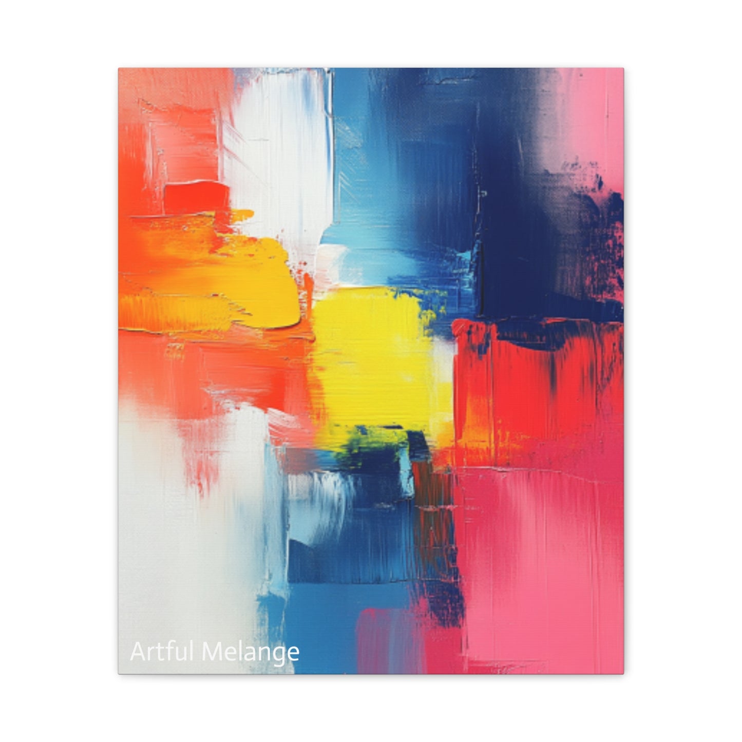 Acrylic Abstract Canvas Print - Richly Textured Artistry