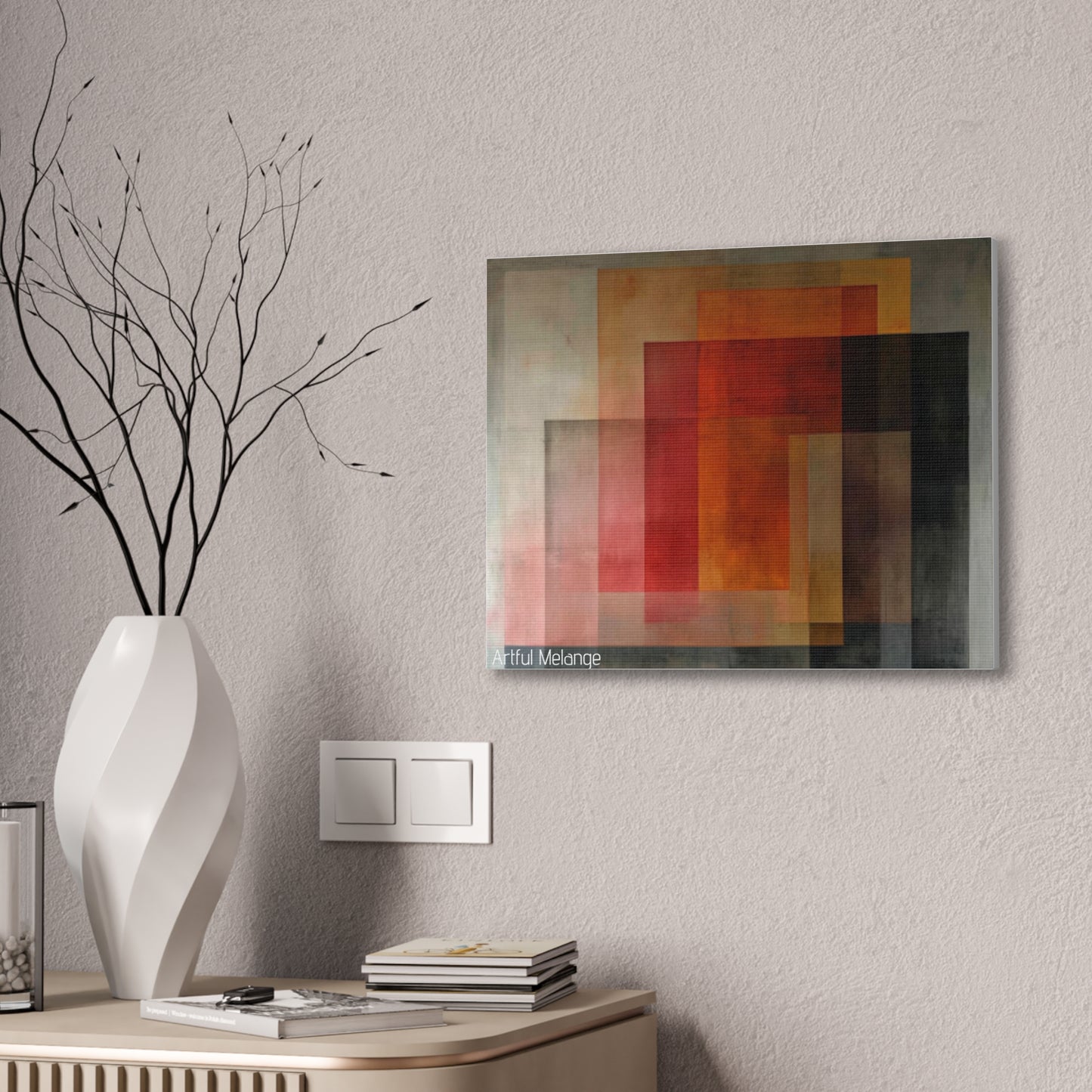 Primary Elegance: A Symphony of Sophistication Canvas Print