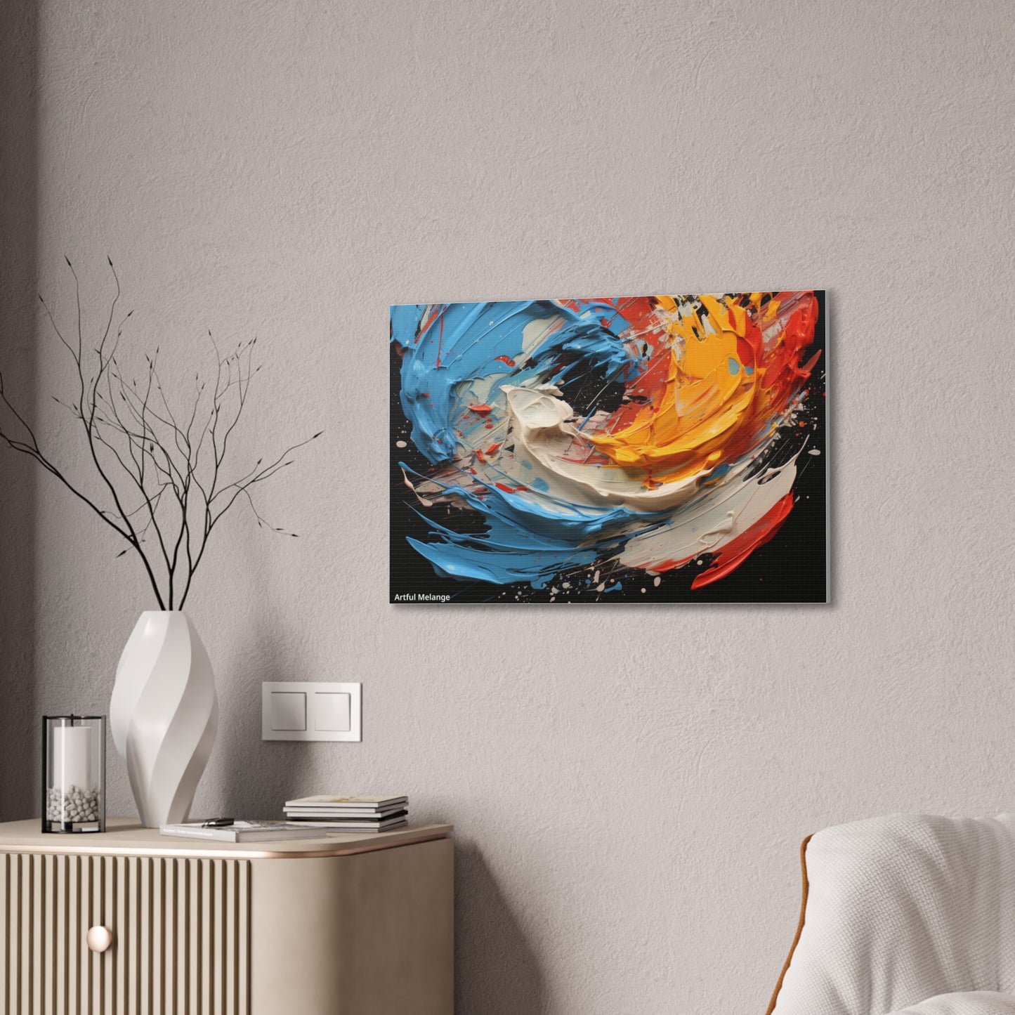 Acrylic Abstract  Canvas Print - Richly Textured Artistry