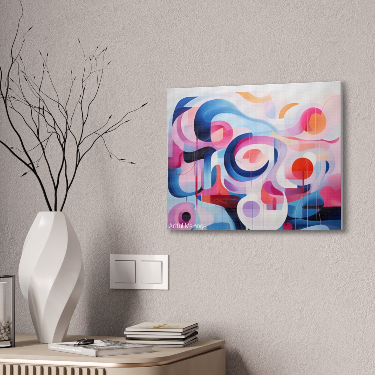 Primary Elegance: A Symphony of Sophistication Canvas Print