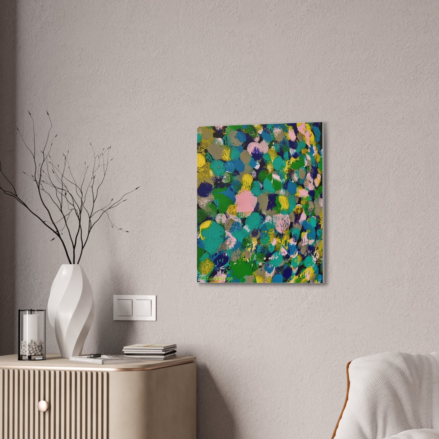 Acrylic Abstract Canvas Print - Richly Textured Artistry