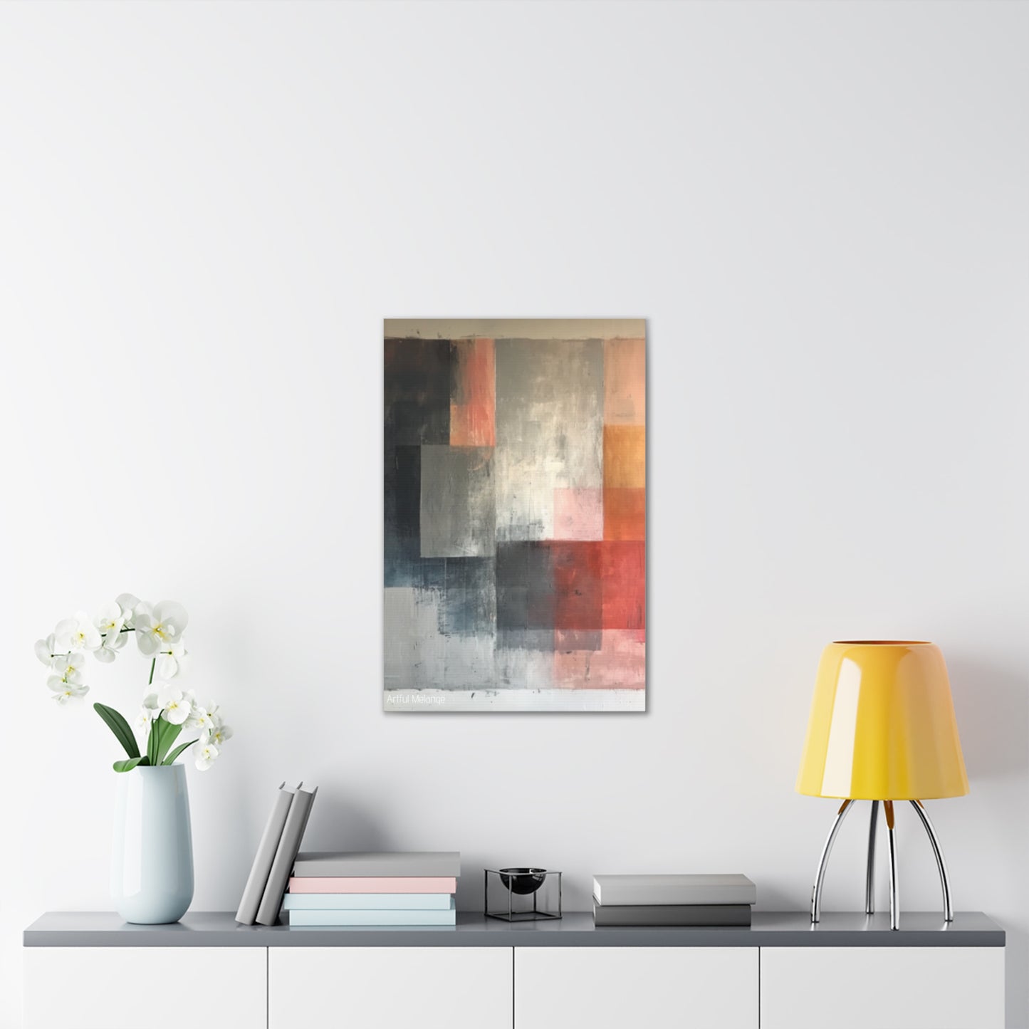 Primary Elegance: A Symphony of Sophistication Canvas Print