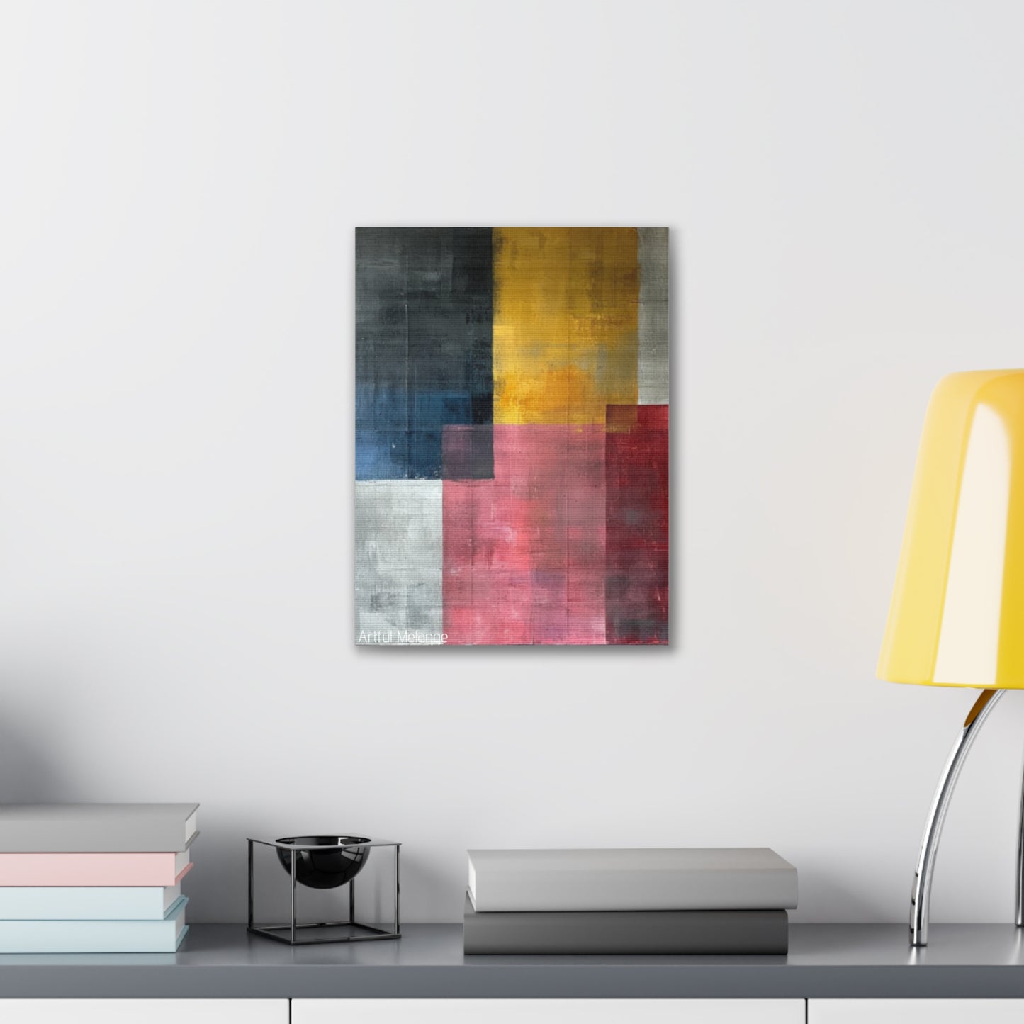 Primary Elegance: A Symphony of Sophistication Canvas Print