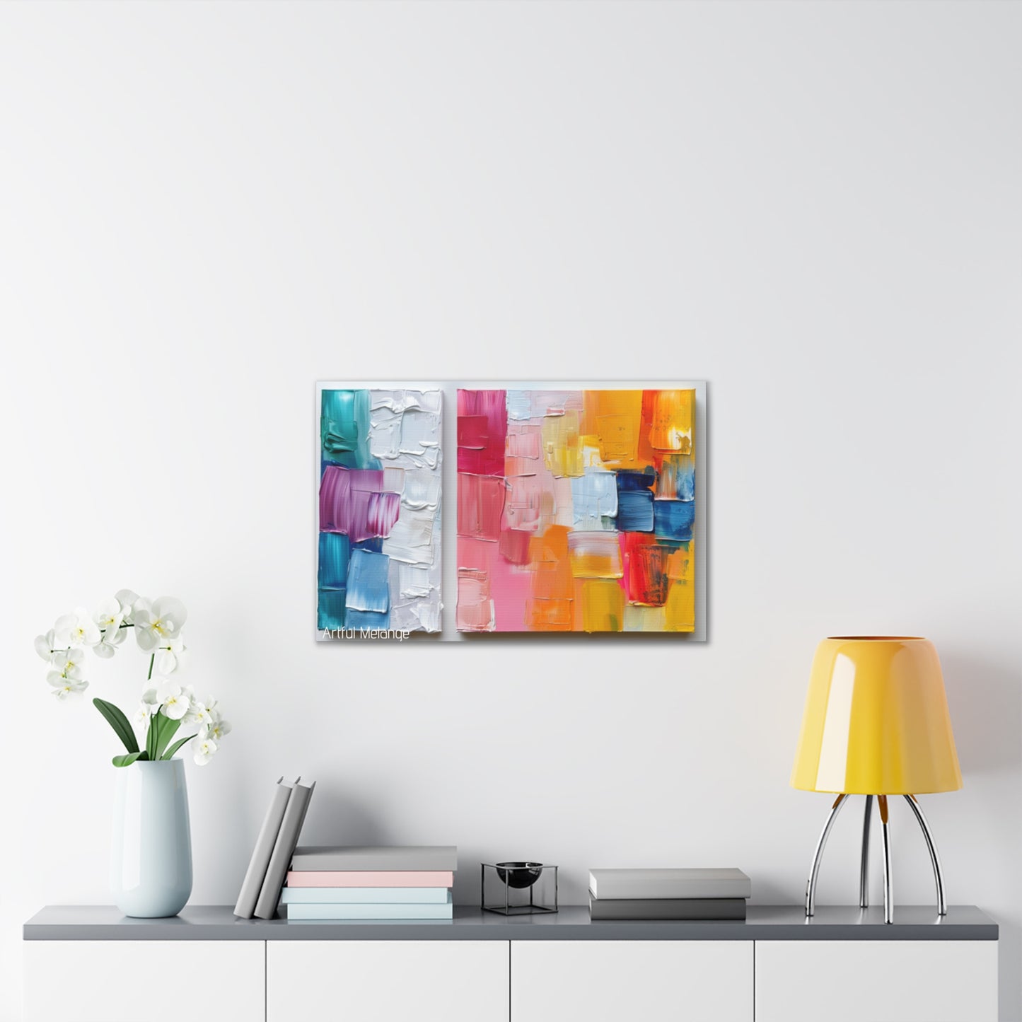 Primary Elegance: A Symphony of Sophistication Canvas Print