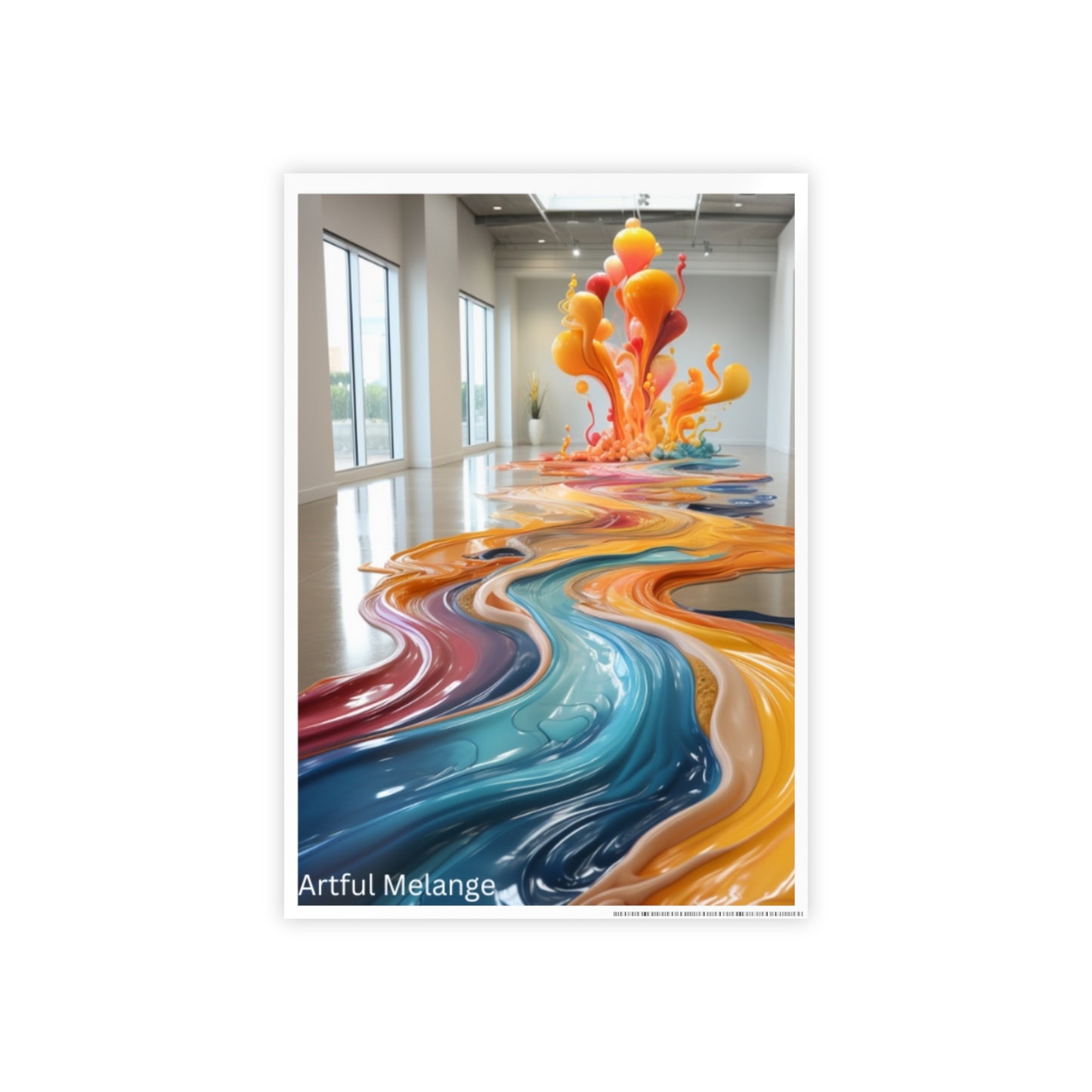 Vibrant Acrylic Canvas Print- Vibrantly Flowing