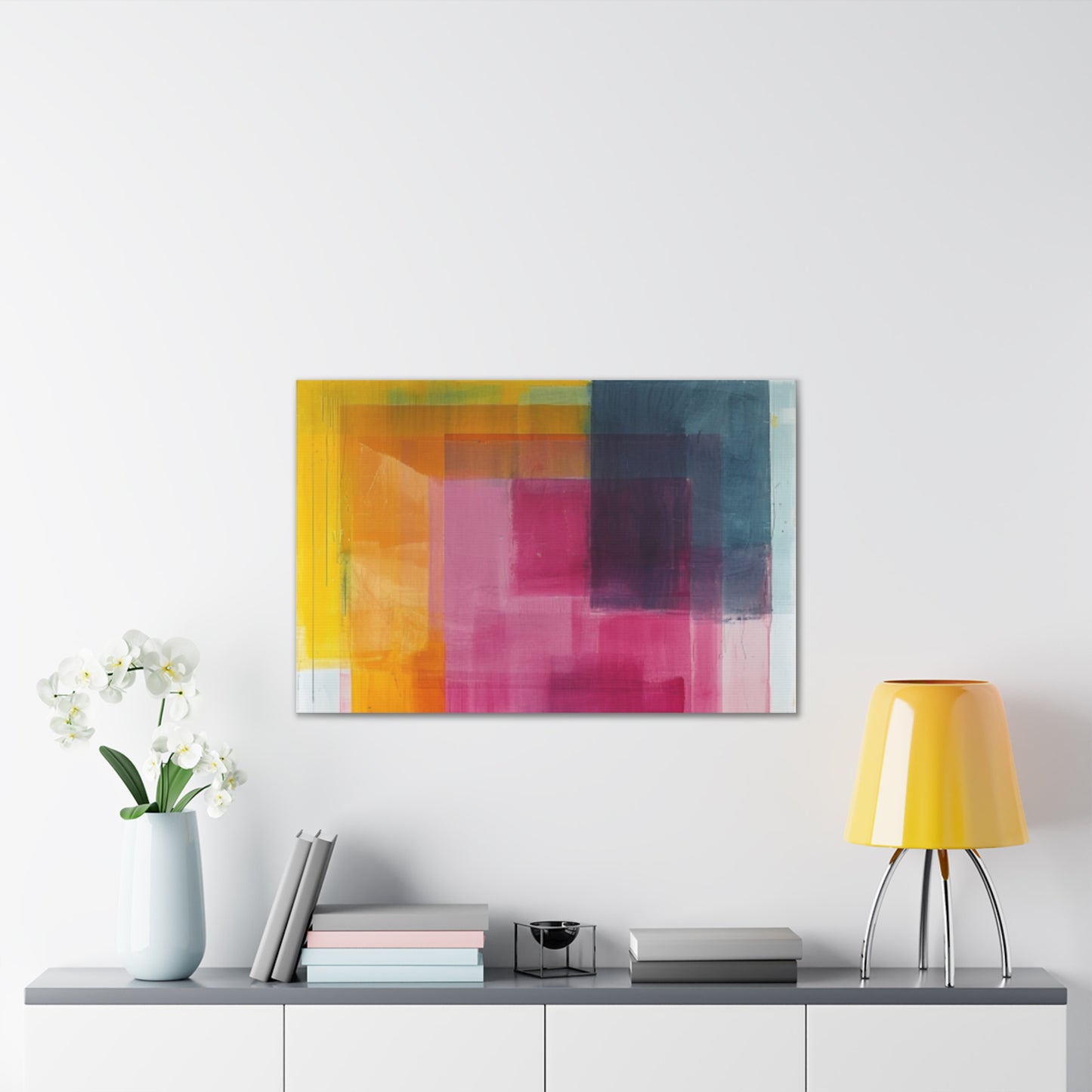 Primary Elegance: A Symphony of Sophistication Canvas Print