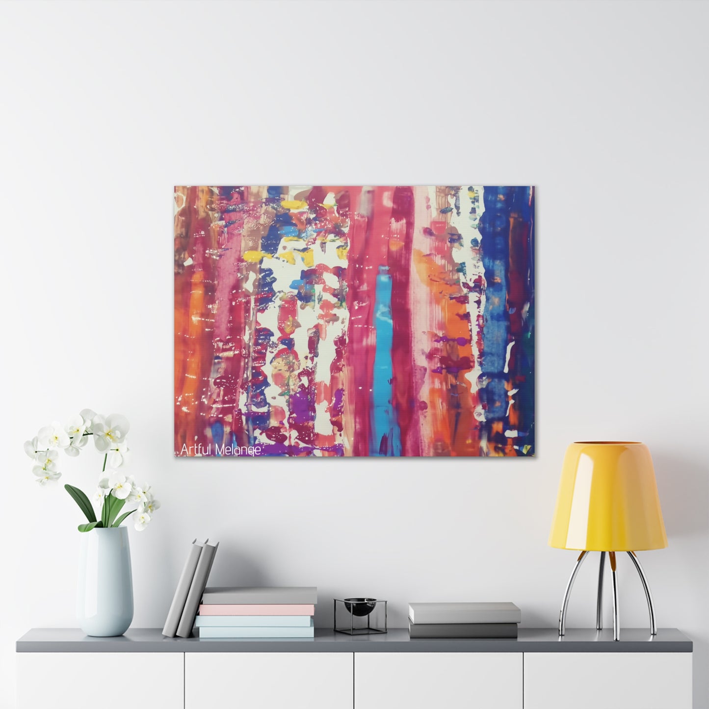 Primary Elegance: A Symphony of Sophistication Canvas Print