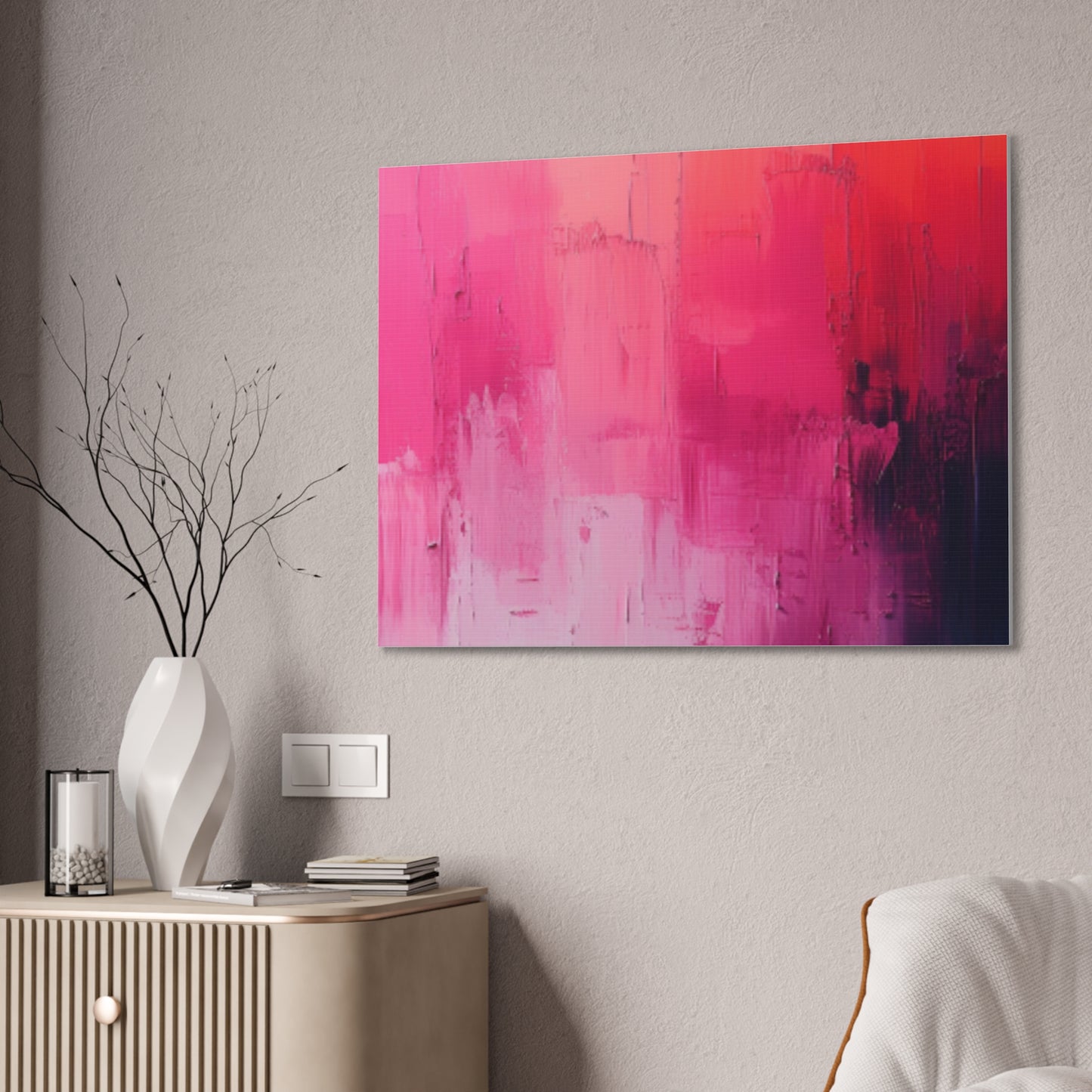 In The Pink: A Symphony of Sophistication Canvas Print