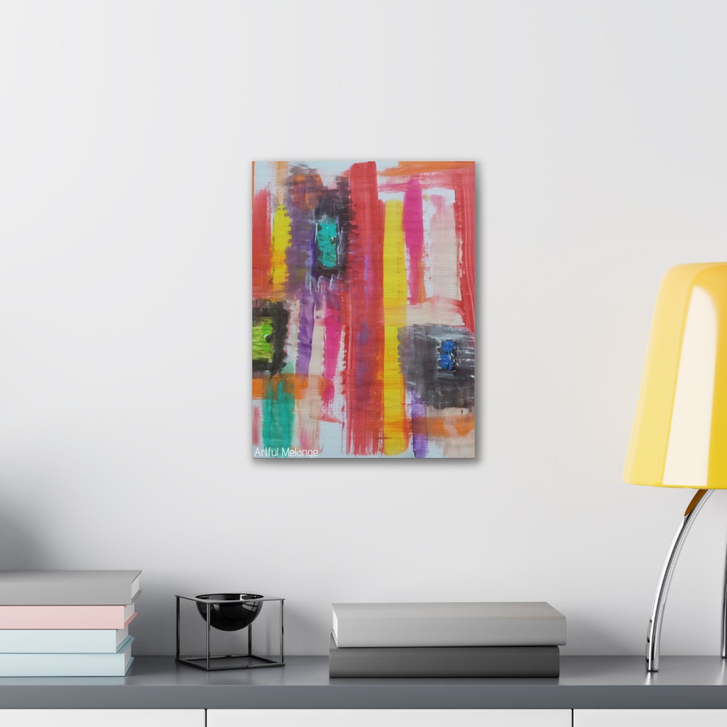 Primary Elegance: A Symphony of Sophistication Canvas Print