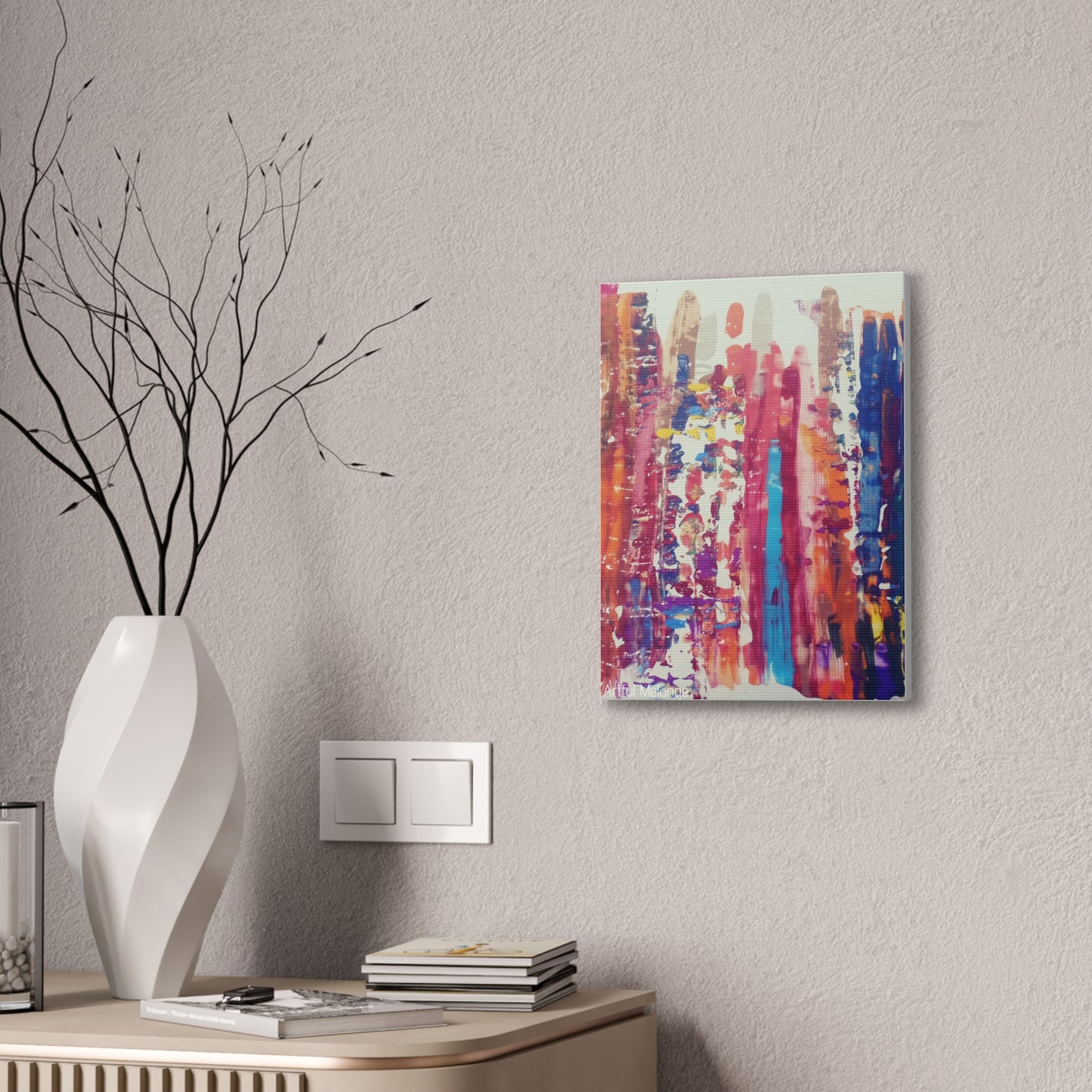 Primary Elegance: A Symphony of Sophistication Canvas Print