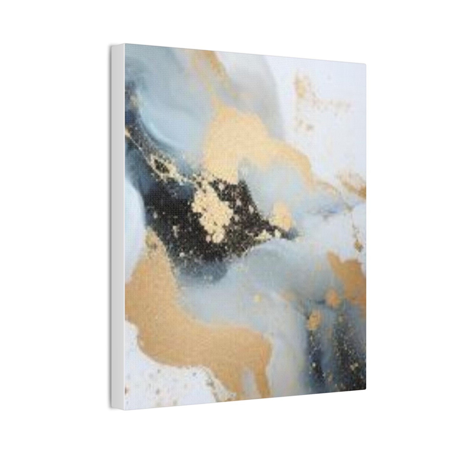 Gold and Black Elegance: A Symphony of Sophistication Canvas Print