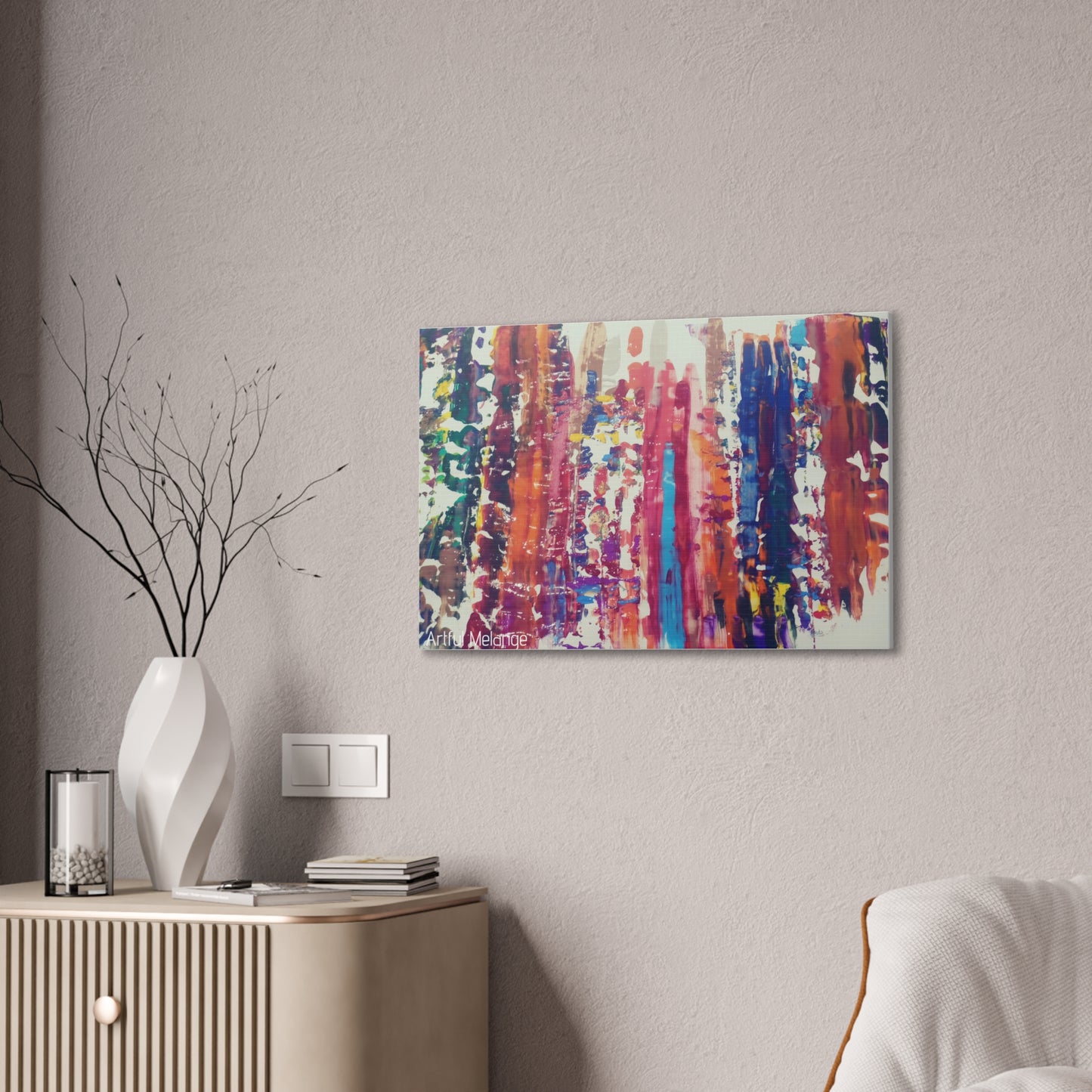 Primary Elegance: A Symphony of Sophistication Canvas Print