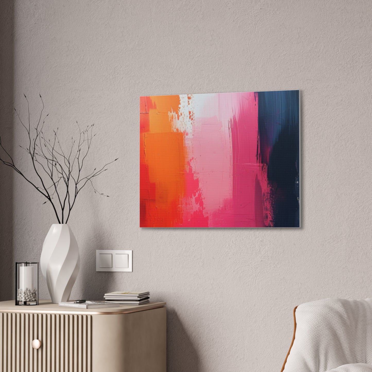 In The Pink: A Symphony of Sophistication Canvas Print