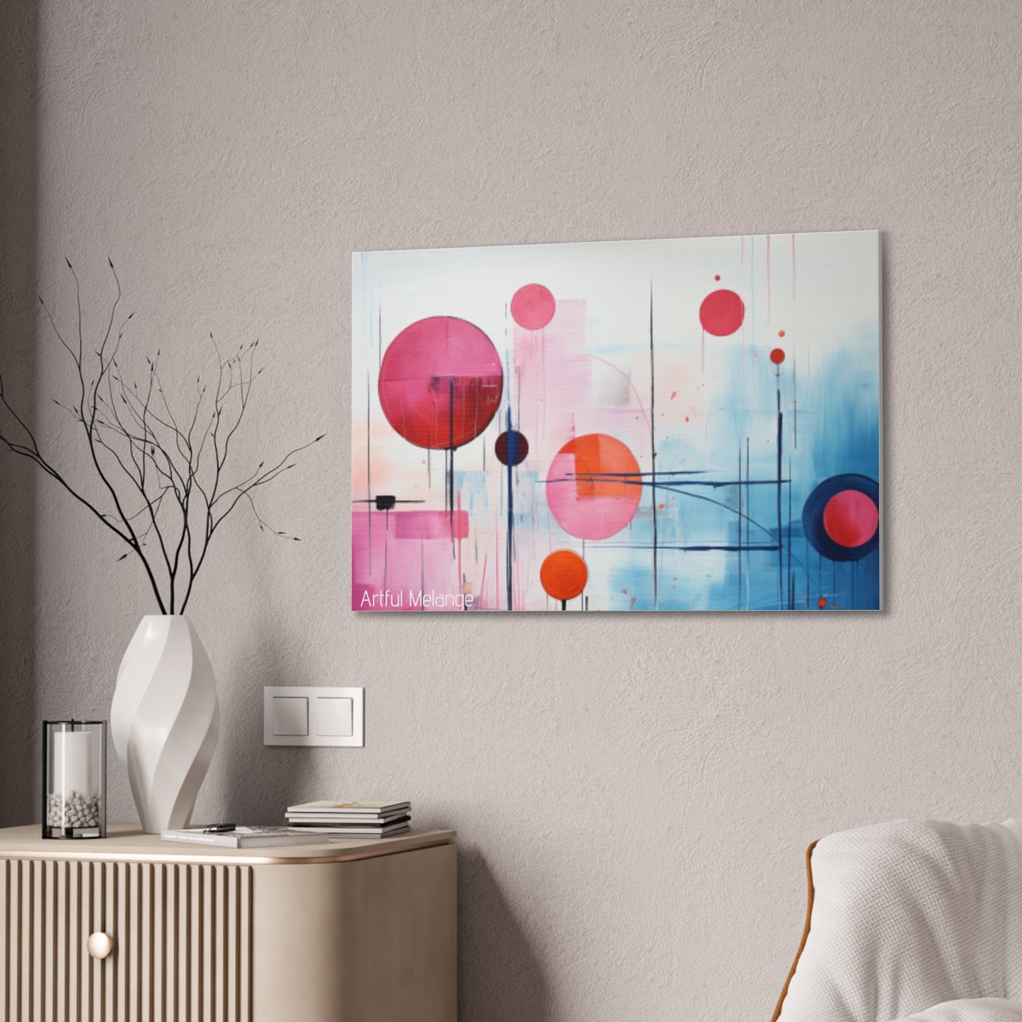 Primary Elegance: A Symphony of Sophistication Canvas Print