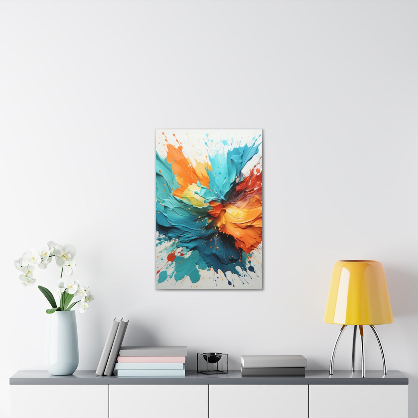 Primary Elegance: A Symphony of Sophistication Canvas Print