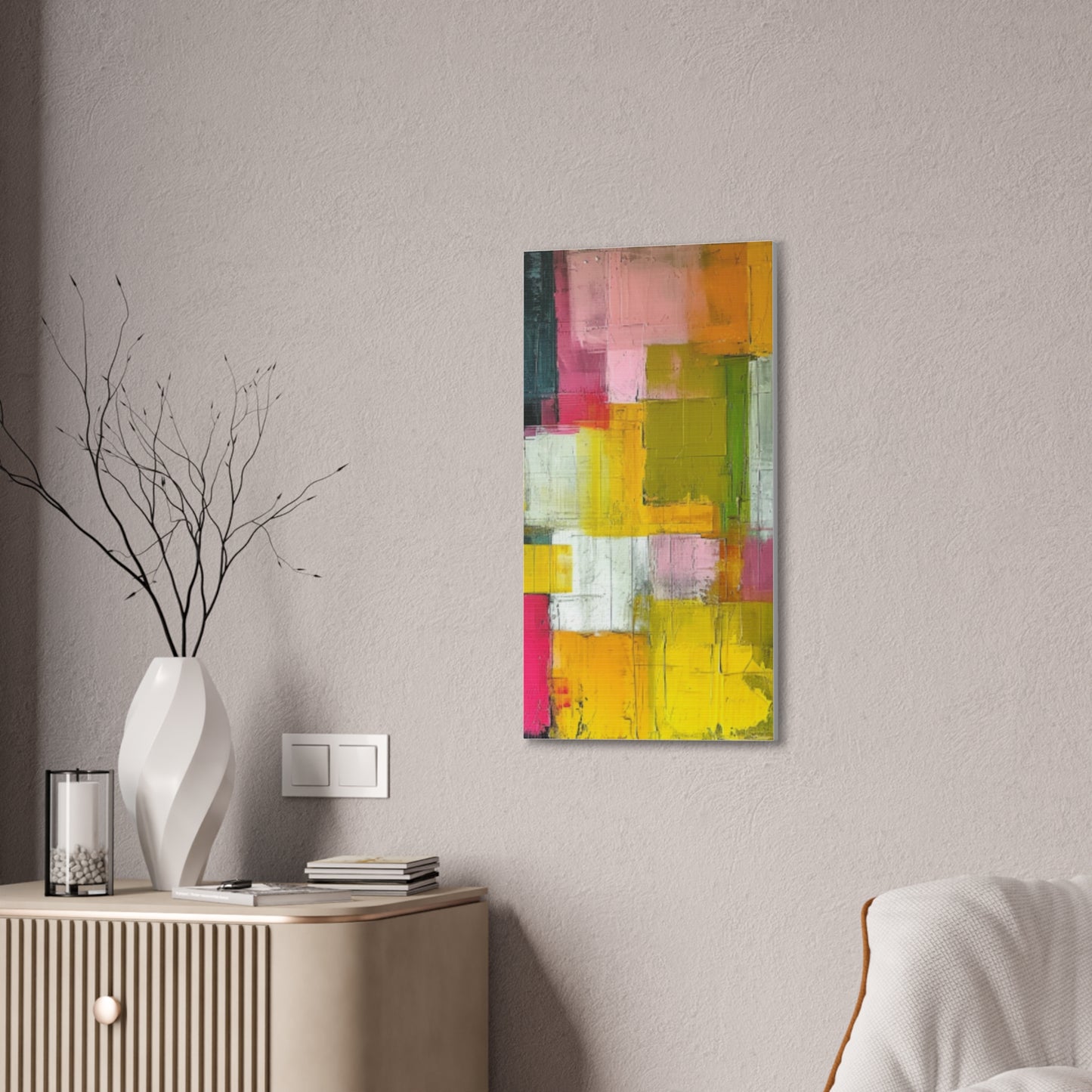 Primary Elegance: A Symphony of Sophistication Canvas Print