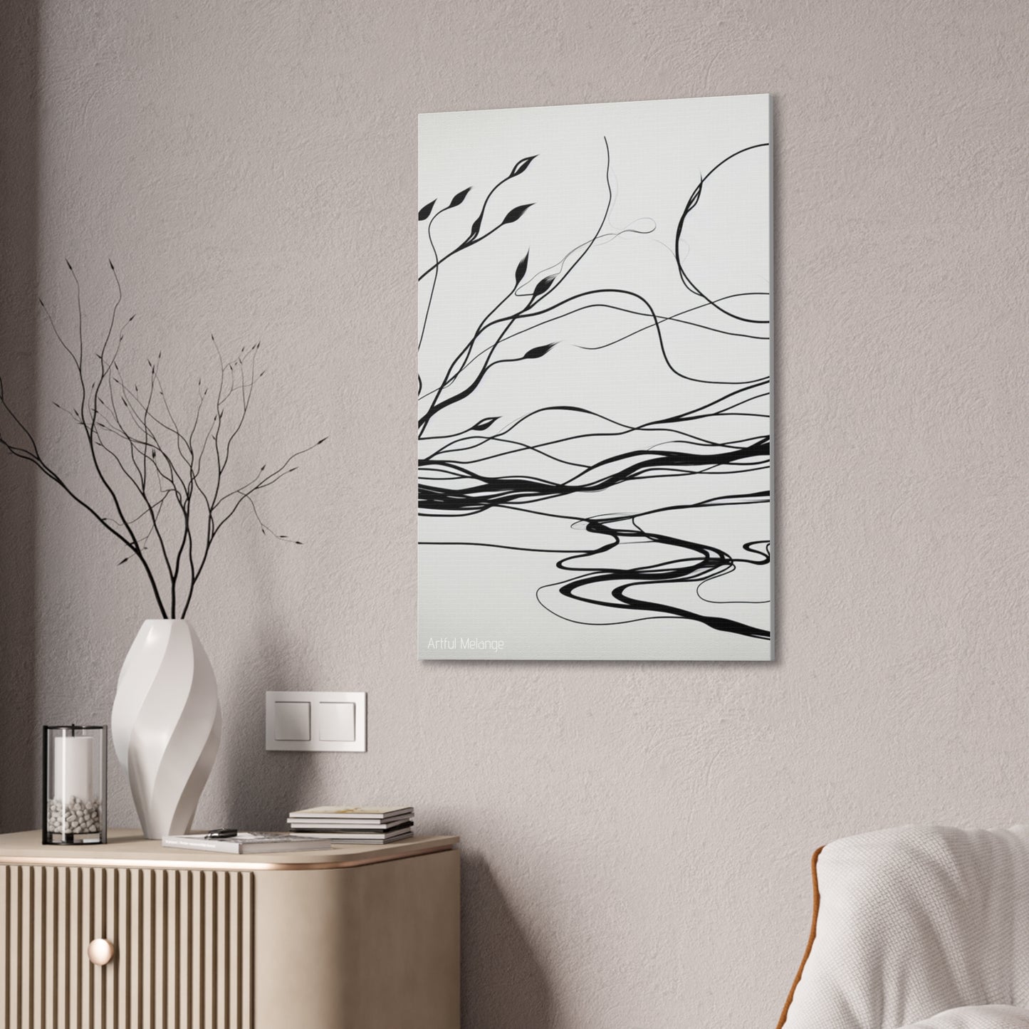 Primary Elegance: A Symphony of Sophistication Canvas Print