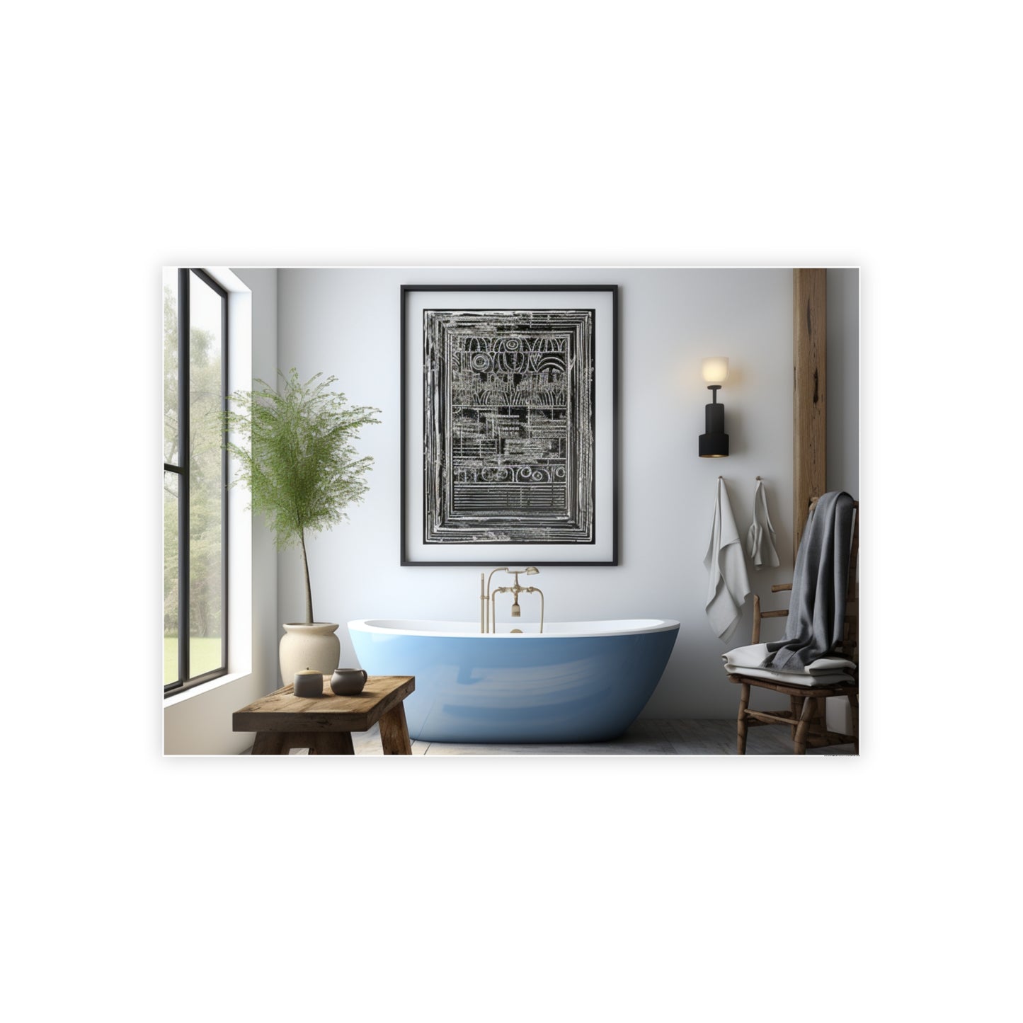 Cultural Elegance Bathscapes Poster Art