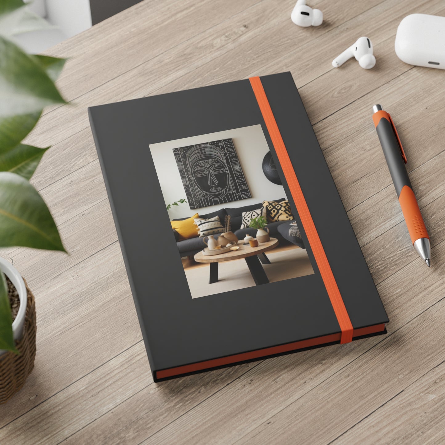 Living Space Design Cover Color Contrast Hardback Journal