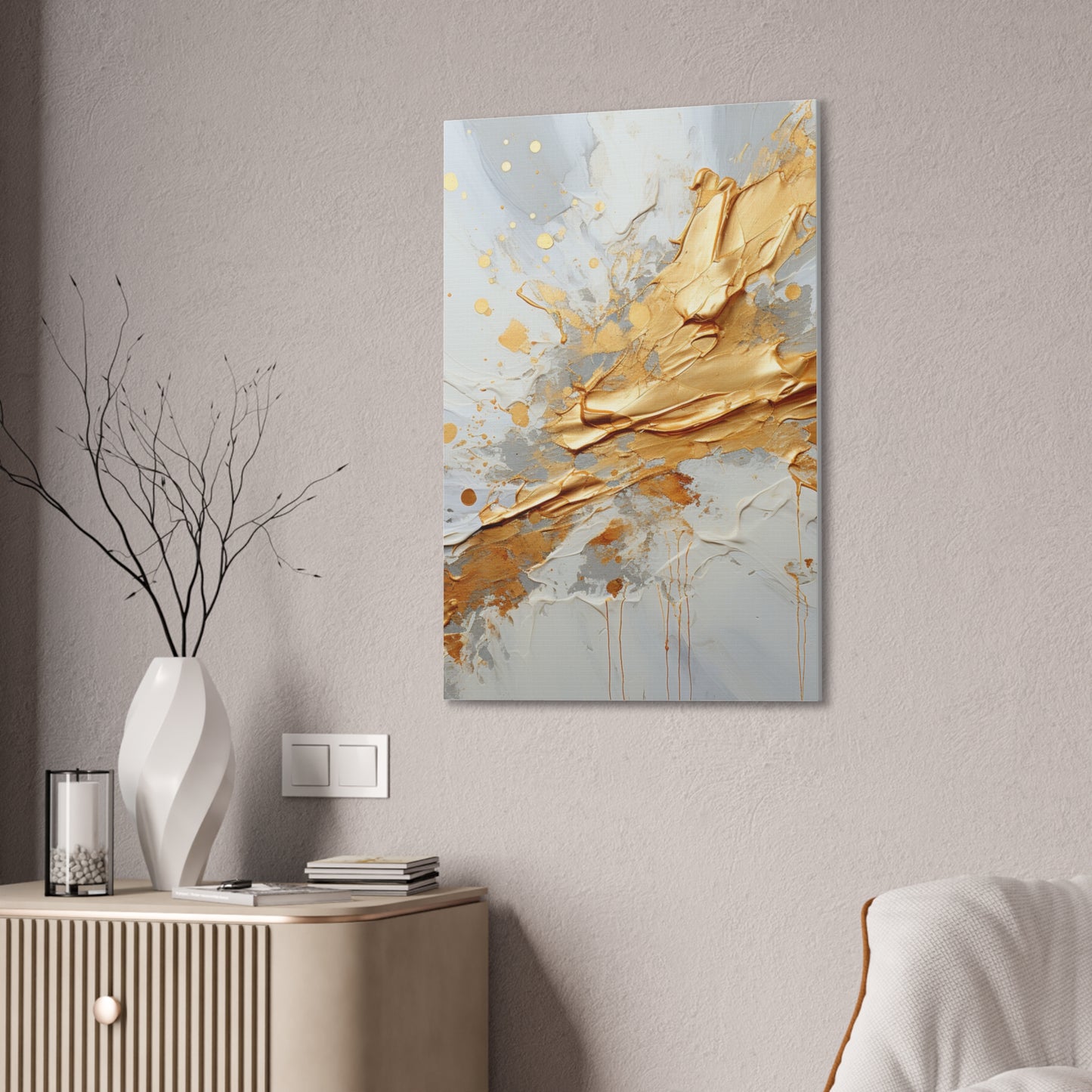 Acrylic Abstract Canvas Print - Richly Textured Artistry