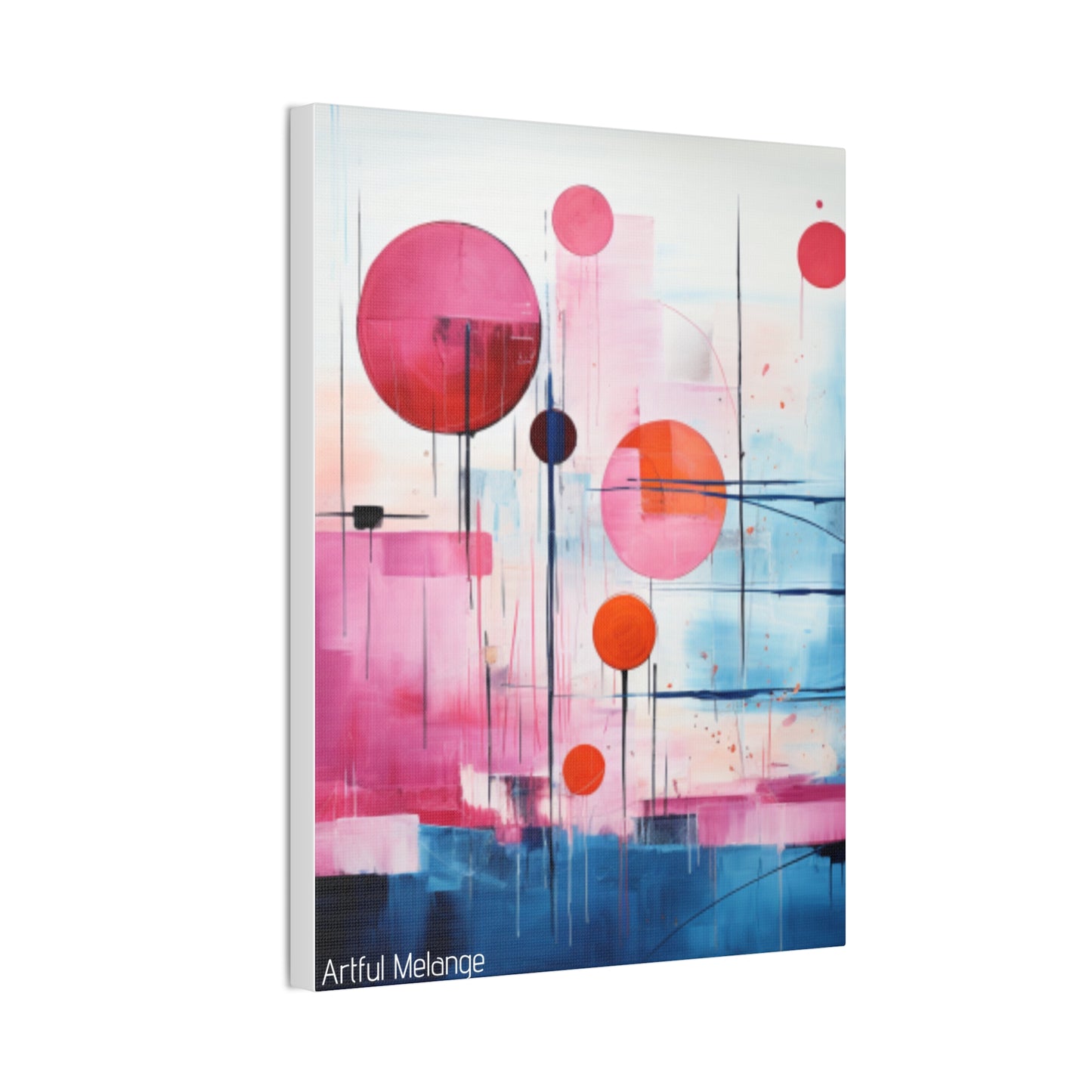 Primary Elegance: A Symphony of Sophistication Canvas Print