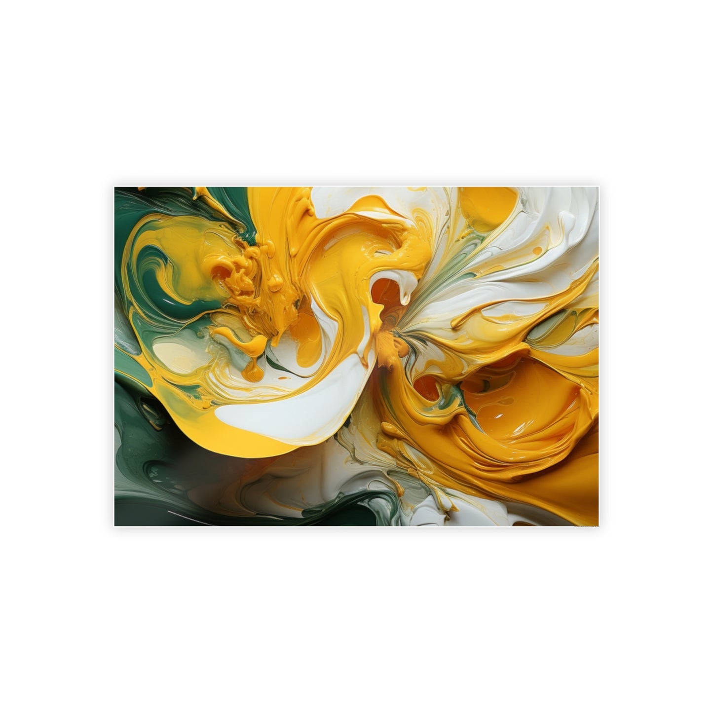 Gleaming Acrylic Abstract Poster: A Spectrum of Colorful Elegance