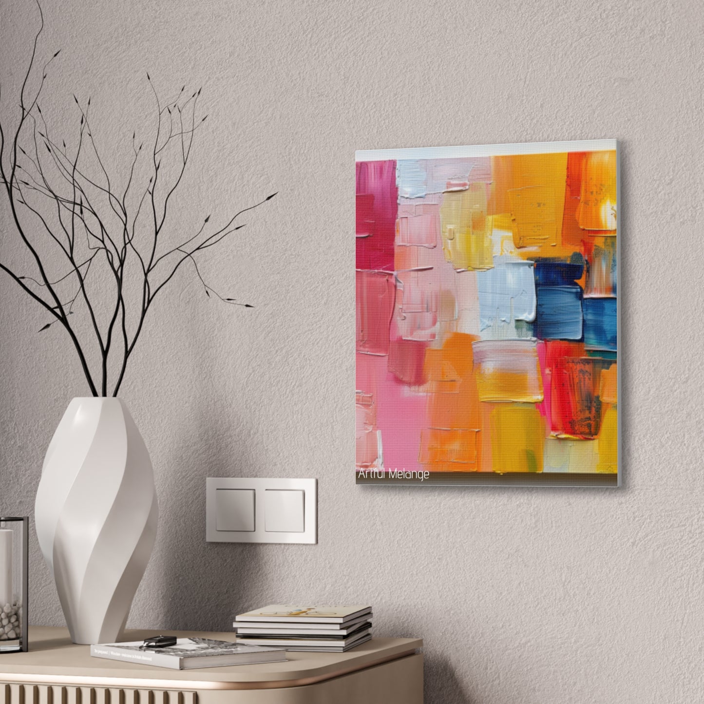 Primary Elegance: A Symphony of Sophistication Canvas Print